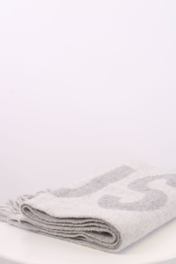 Jacquemus Jacquemus Logo Scarf Grey