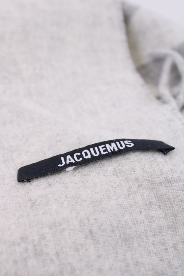 Jacquemus Jacquemus Logo Scarf Grey