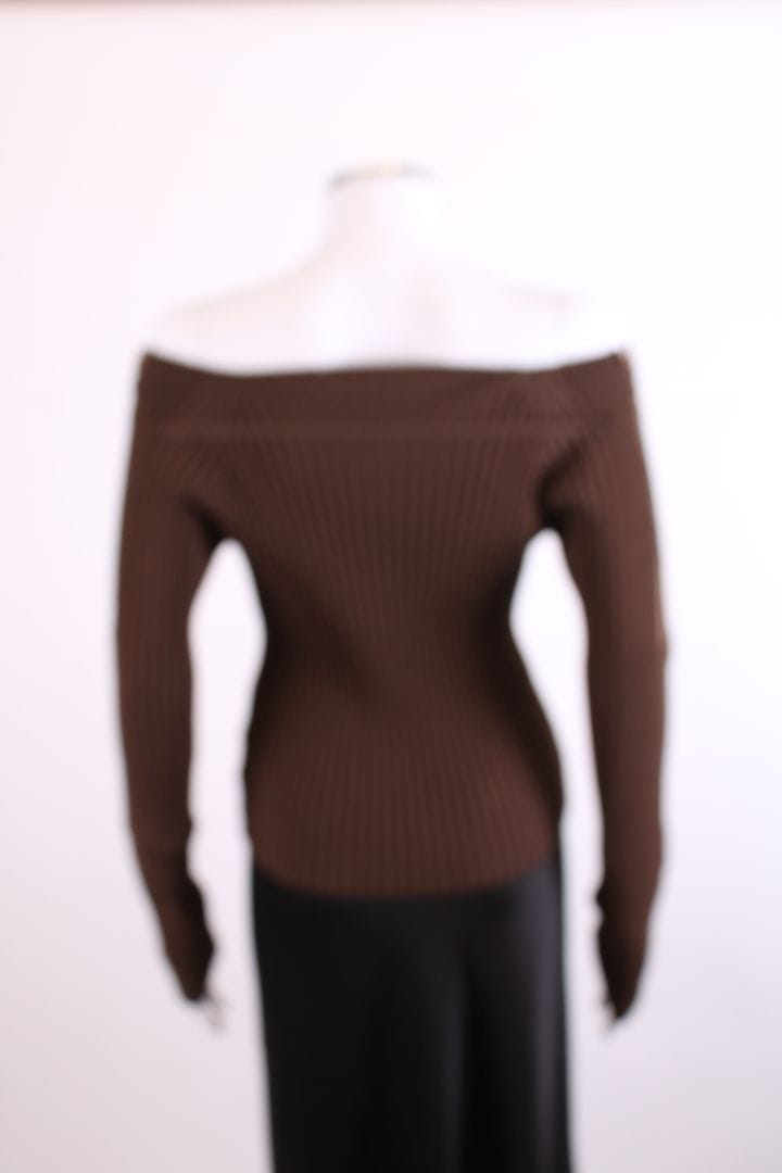 Jacquemus Jacquemus L/S Ribbed Top Brown 10