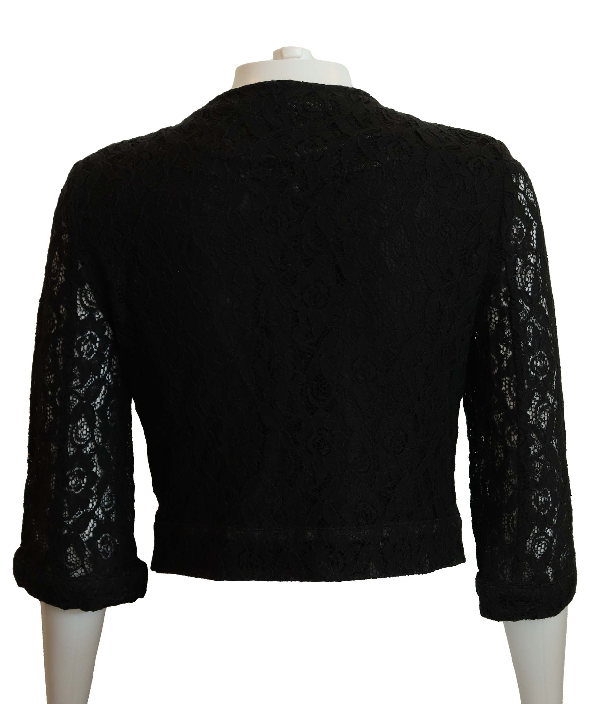 Jean Paul Gaultier Jean Paul Gaultier Black Lace Jacket AGC2935
