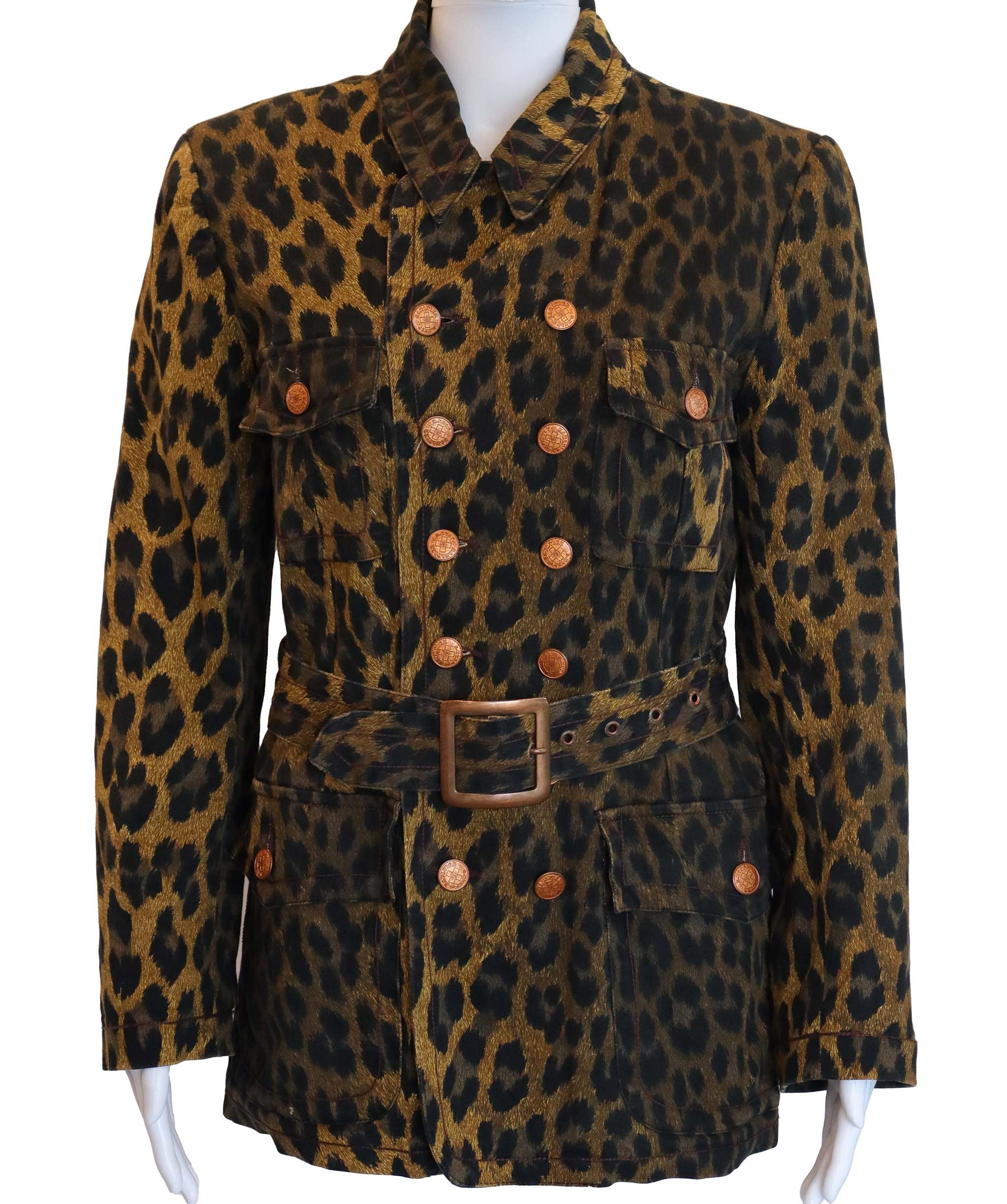 Jean Paul Gaultier JPG Leopard Jeans Jacket ALEP053