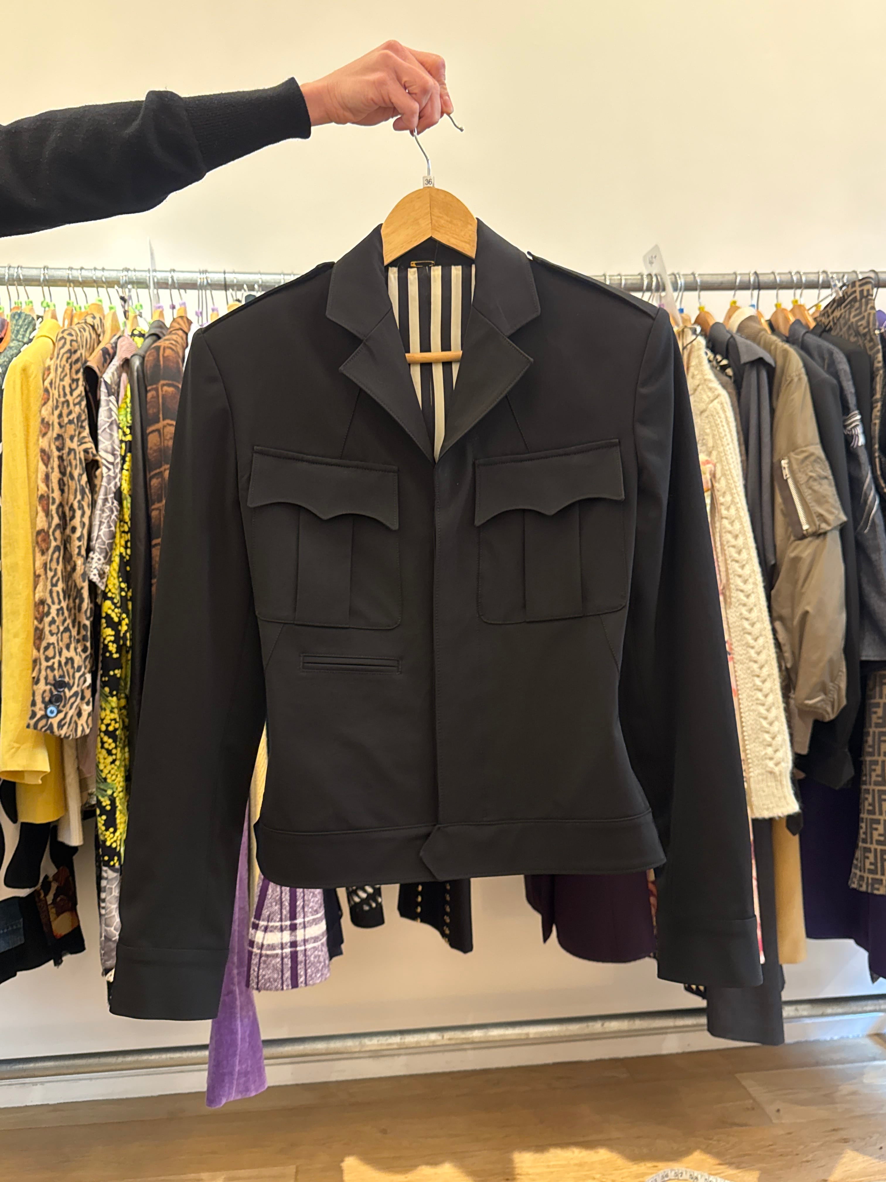 Jean Paul Gaultier MILITARY BLACK JACKET AGC3335