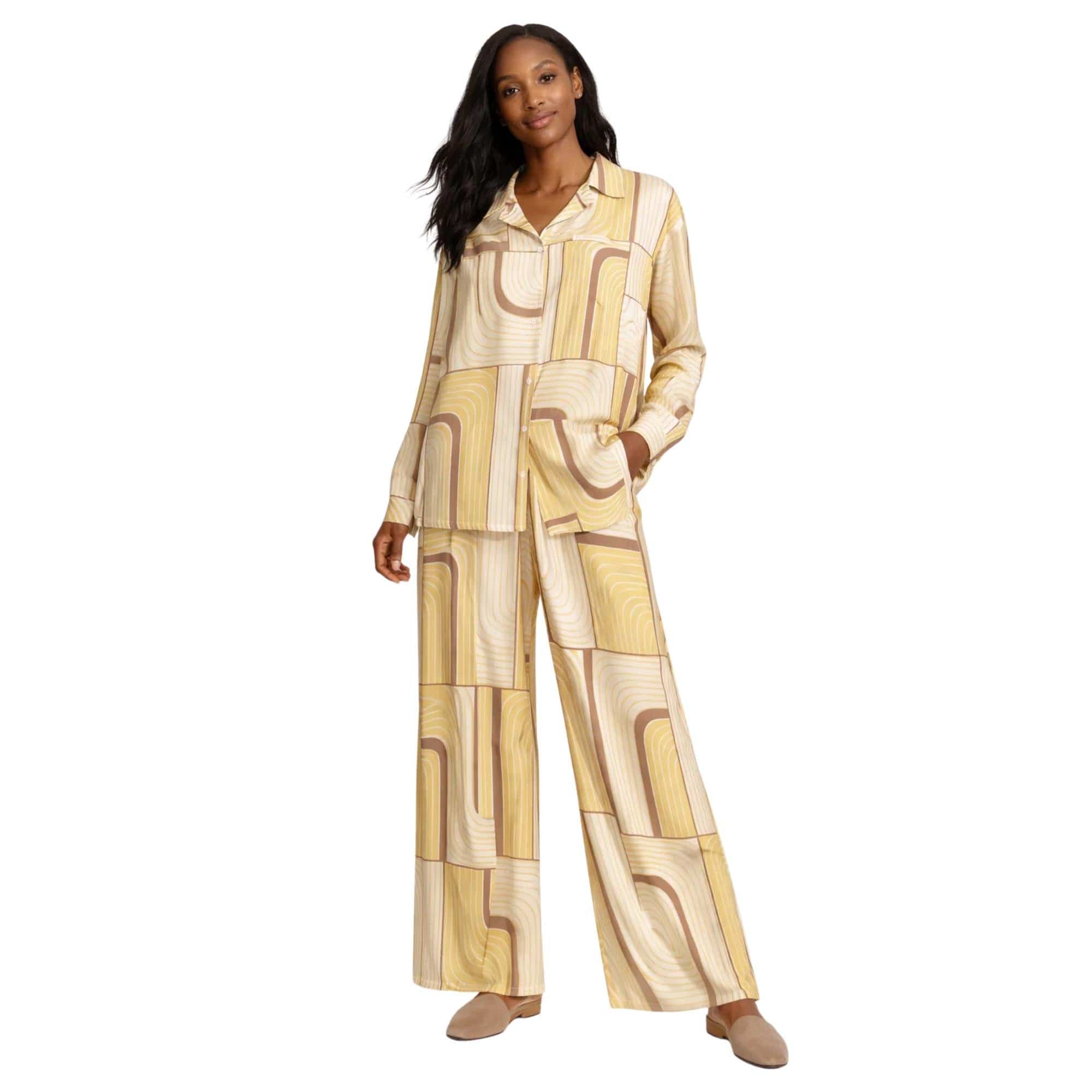 JOIE CLAIR WAVEFORM LUXE TWO-PIECE SET زوج “RETRO MAZE”