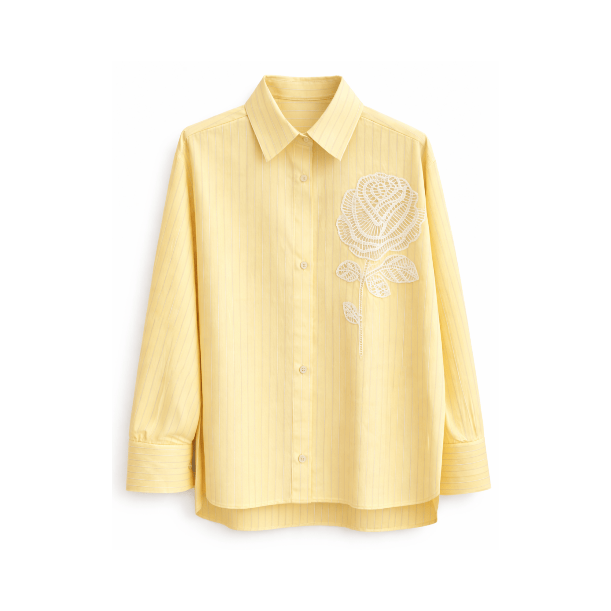 JOIE CLAIR ROSE EMBROIDERED STRIPE SHIRT (فستان)"PIA"