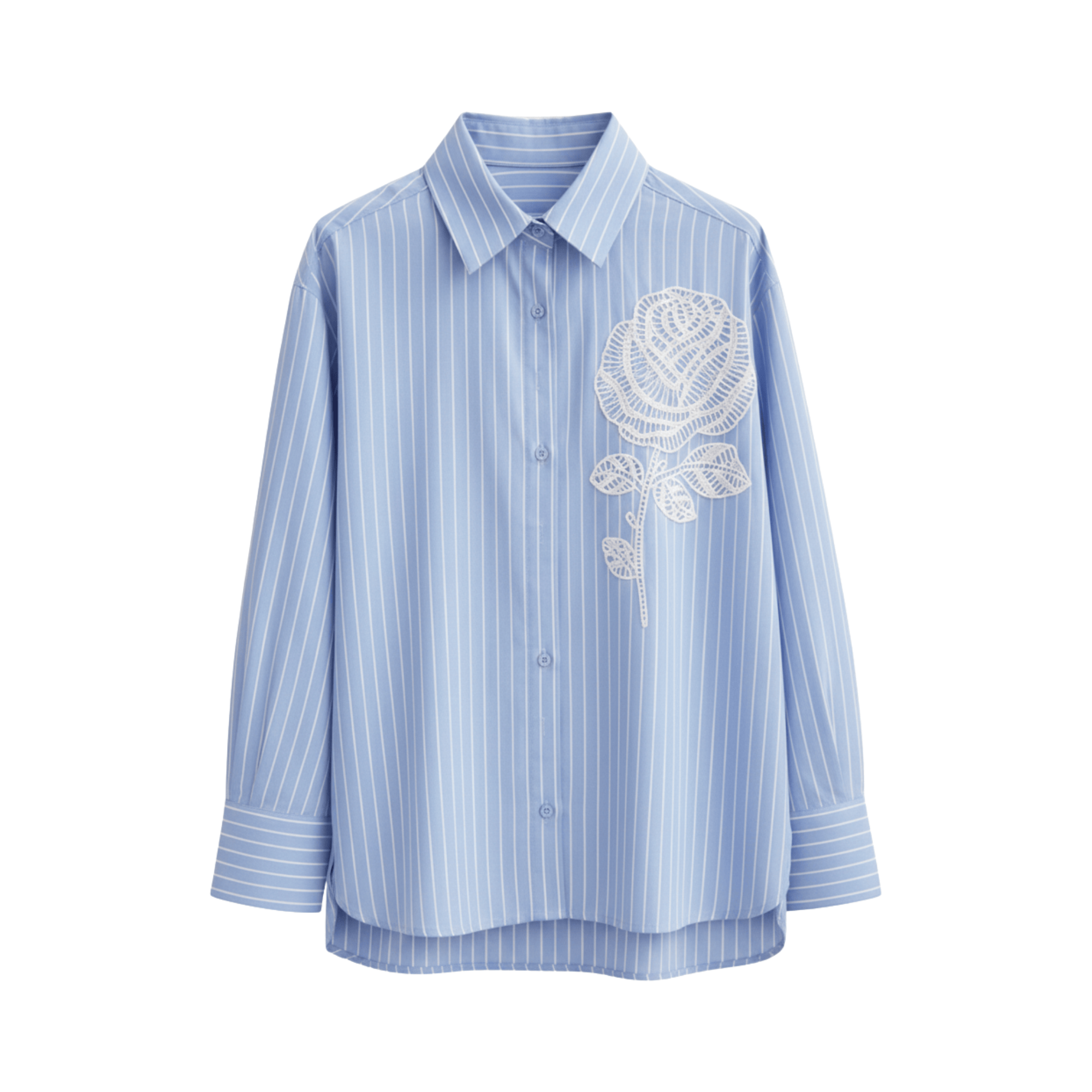 JOIE CLAIR ROSE EMBROIDERED STRIPE SHIRT (فستان)"PIA"