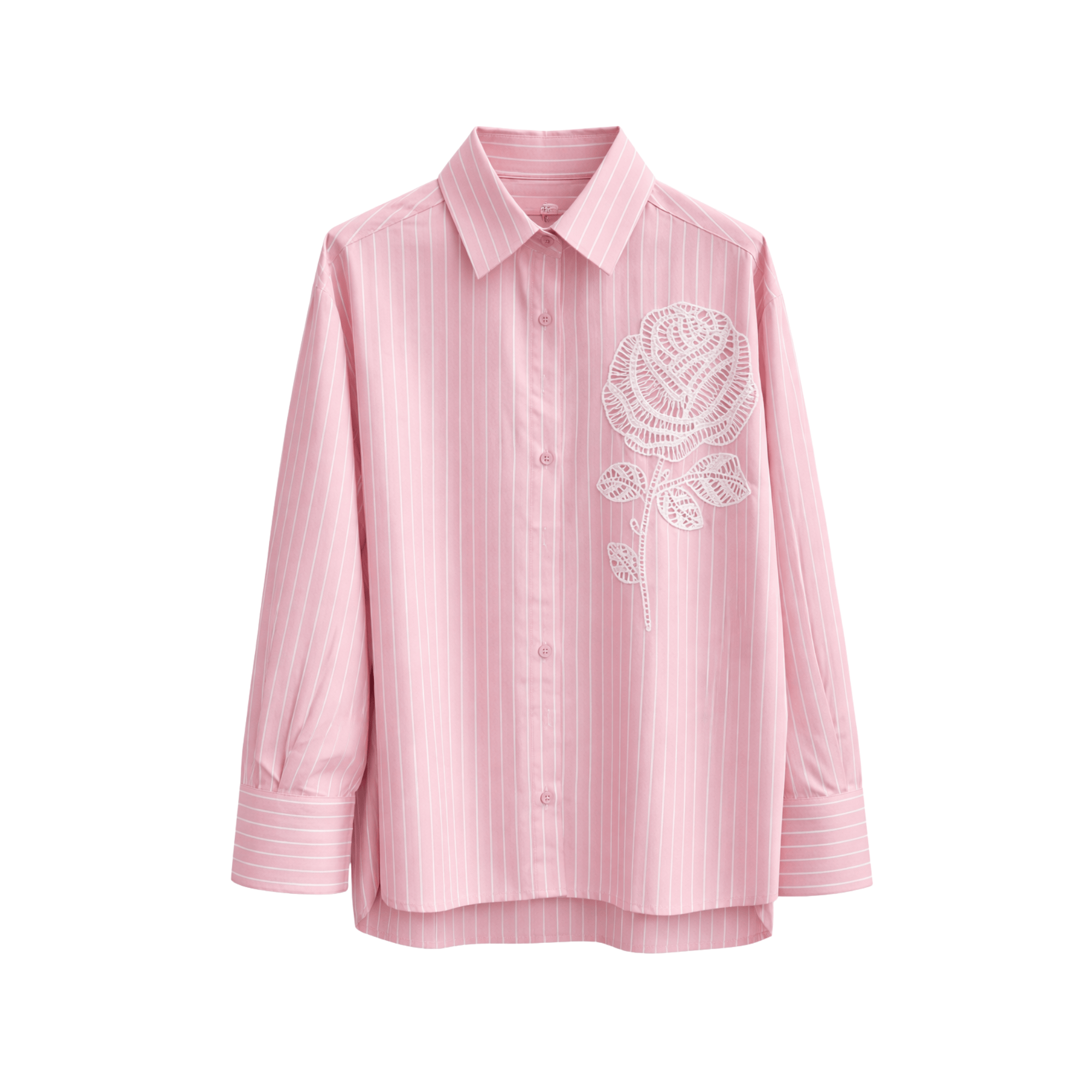 JOIE CLAIR ROSE EMBROIDERED STRIPE SHIRT (فستان)"PIA"