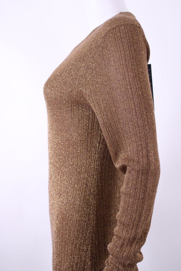 Joseph Joseph Gold Lurex Knit Dress Gold M