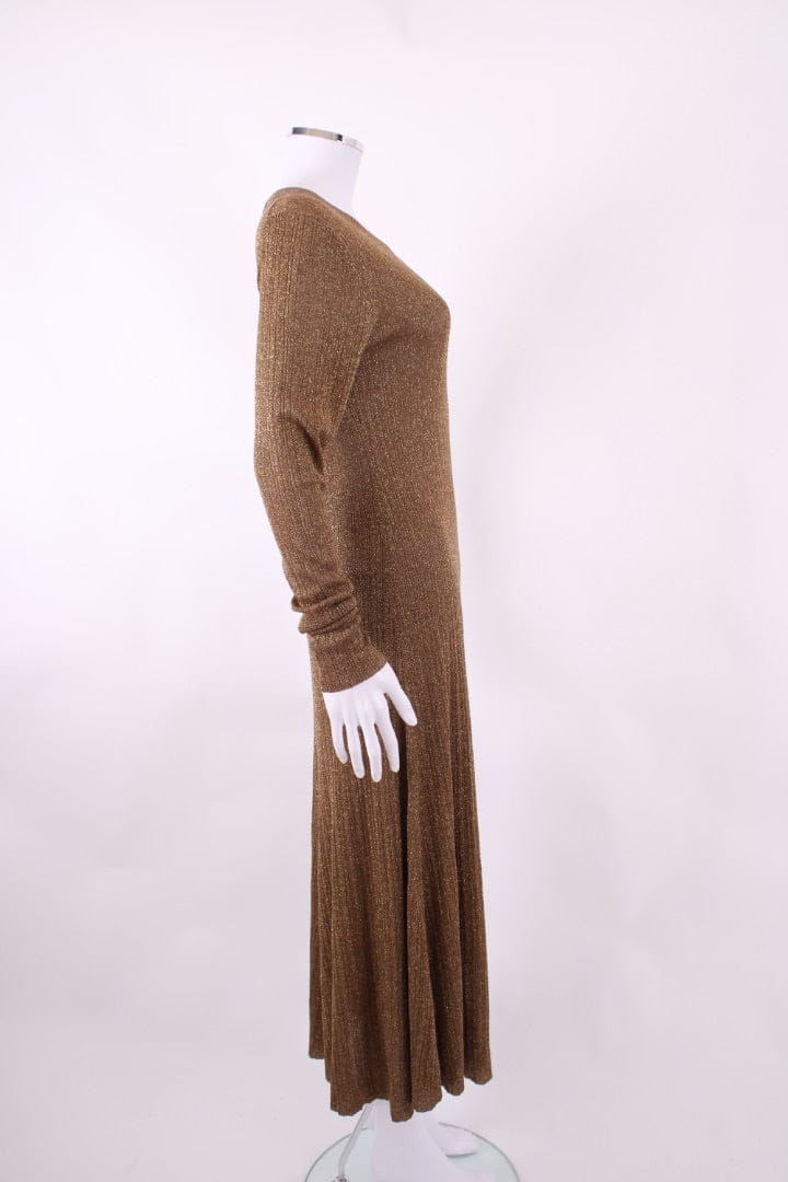 Joseph Joseph Gold Lurex Knit Dress Gold M