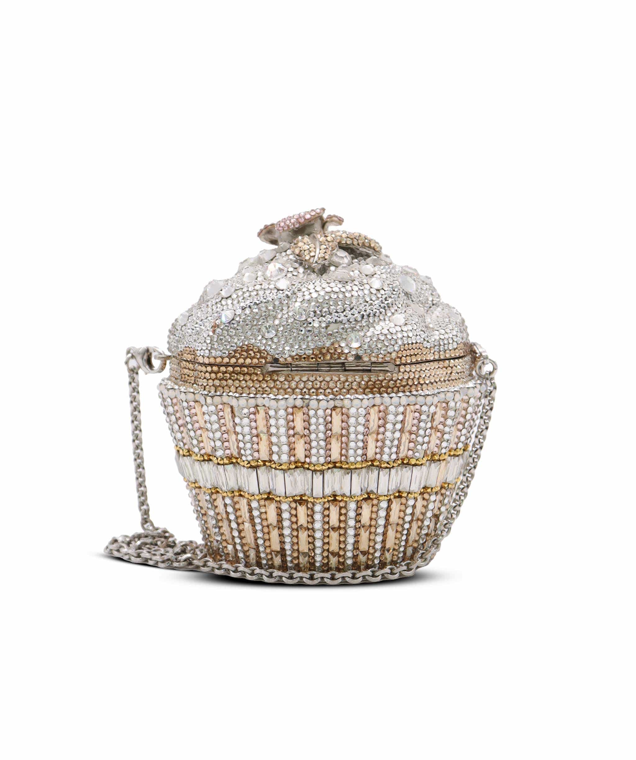 JUDUTH LEIBER JUDITH LEIBER LIMITED EDITION MINAUDIERE CUPCAKE CLUTH ASC7290