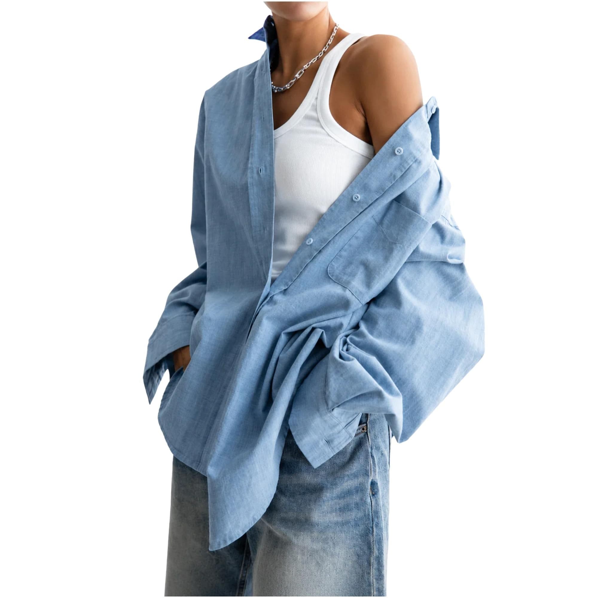 K-FASHION OVERSIZED LONG SLEEVE SHIRT (قميص) “HONGDAE”