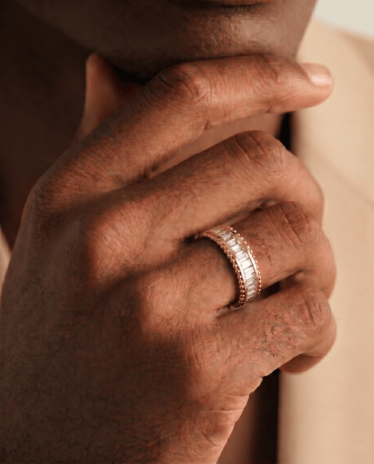 L'or Ensé Baguette Ring