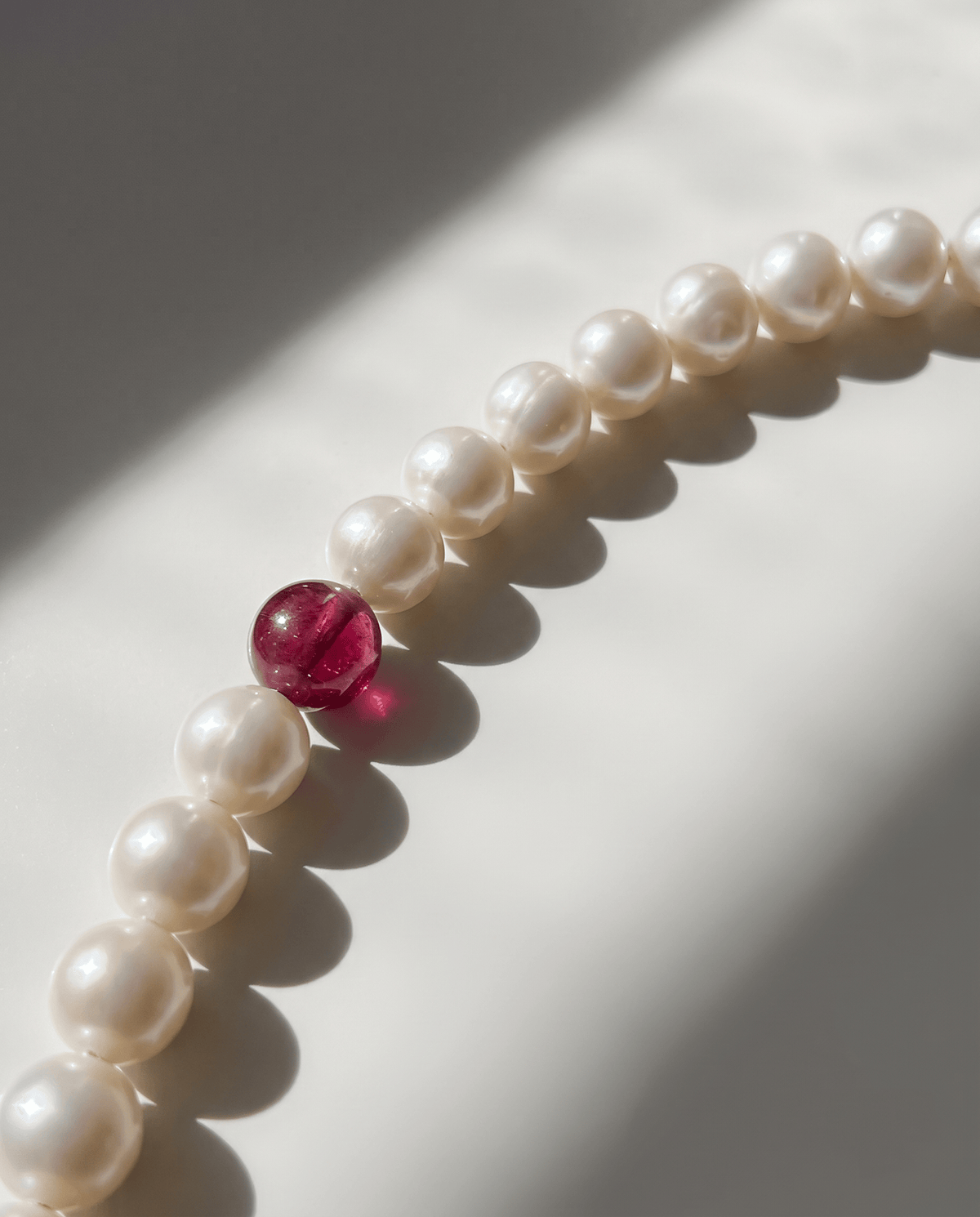 L'or Ensé Caesura Pearl Rubellite Bracelet