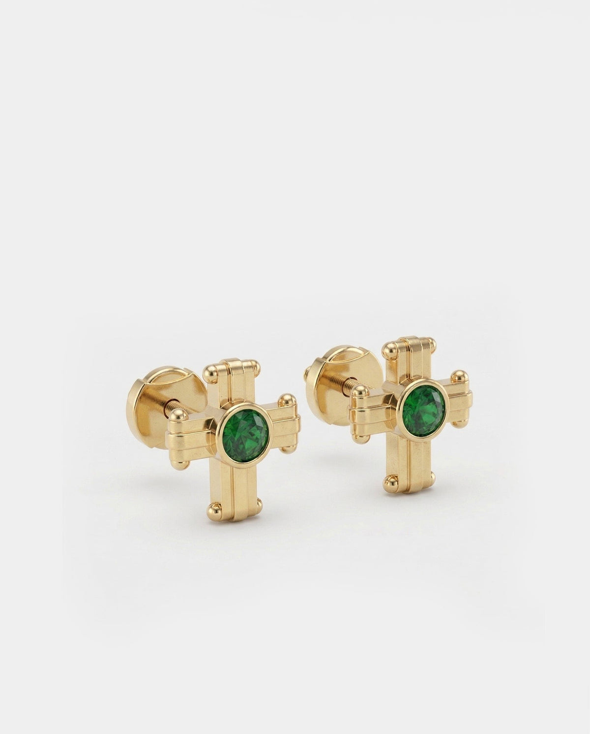 L'or Ensé Rivet Ear Cross Studs