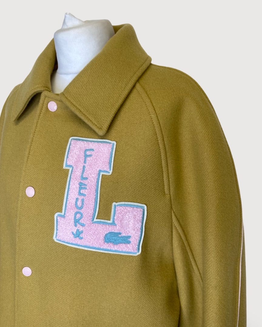 Lacoste X Golf Le Fleur Yellow Lacoste X Golf Le Fleur Varsity Jacket, L