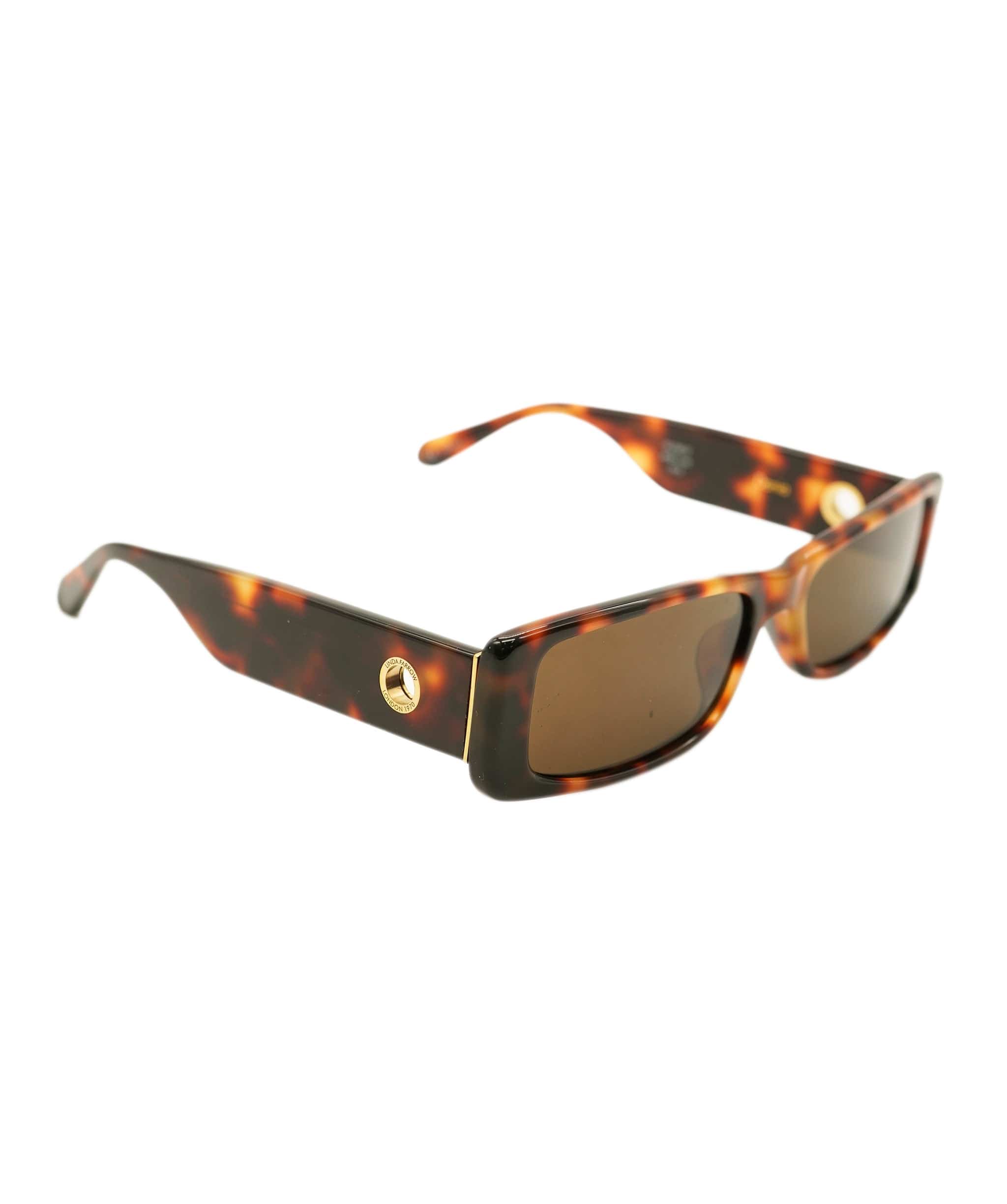 Linda Farrow Linda Farrow - Dania Rectangular Sunglasses in Tortoiseshell ANC1268