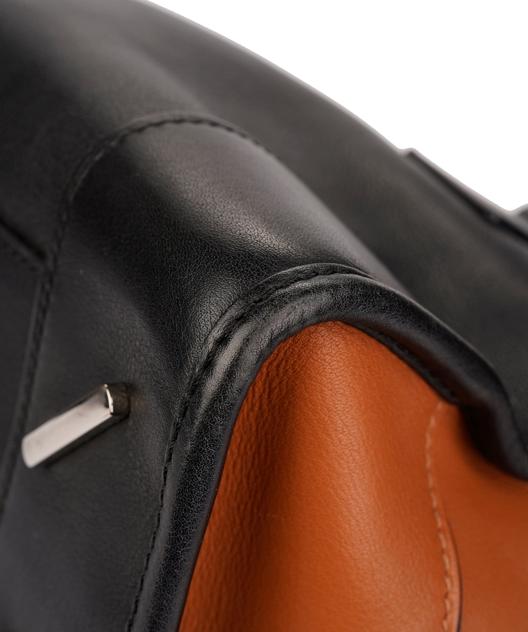 Loewe LOEWE Amazona 28 Multiplication Hand Bag Leather 2way Black Brown Auth 71072A DXBV0067