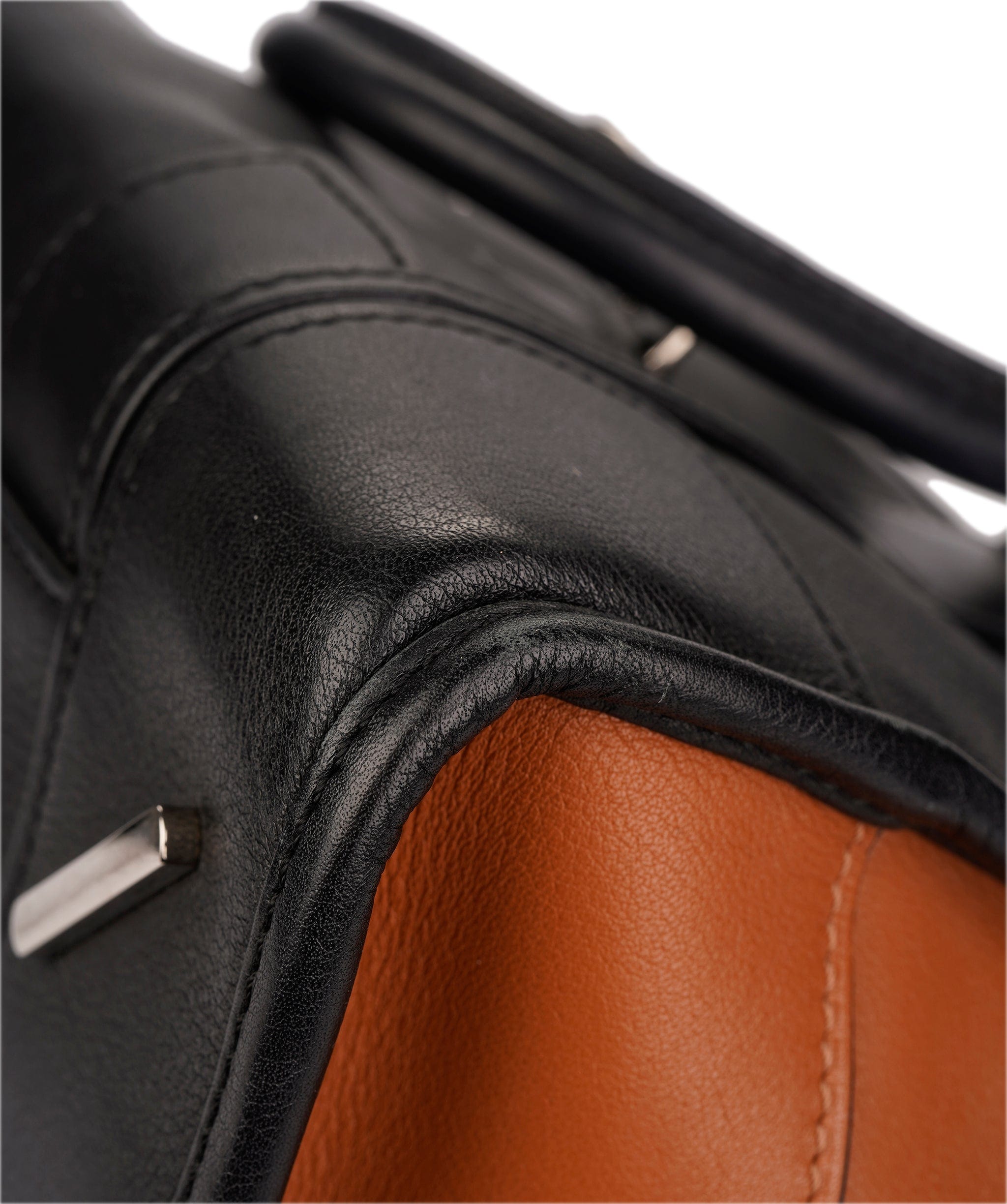 Loewe LOEWE Amazona 28 Multiplication Hand Bag Leather 2way Black Brown Auth 71072A DXBV0067