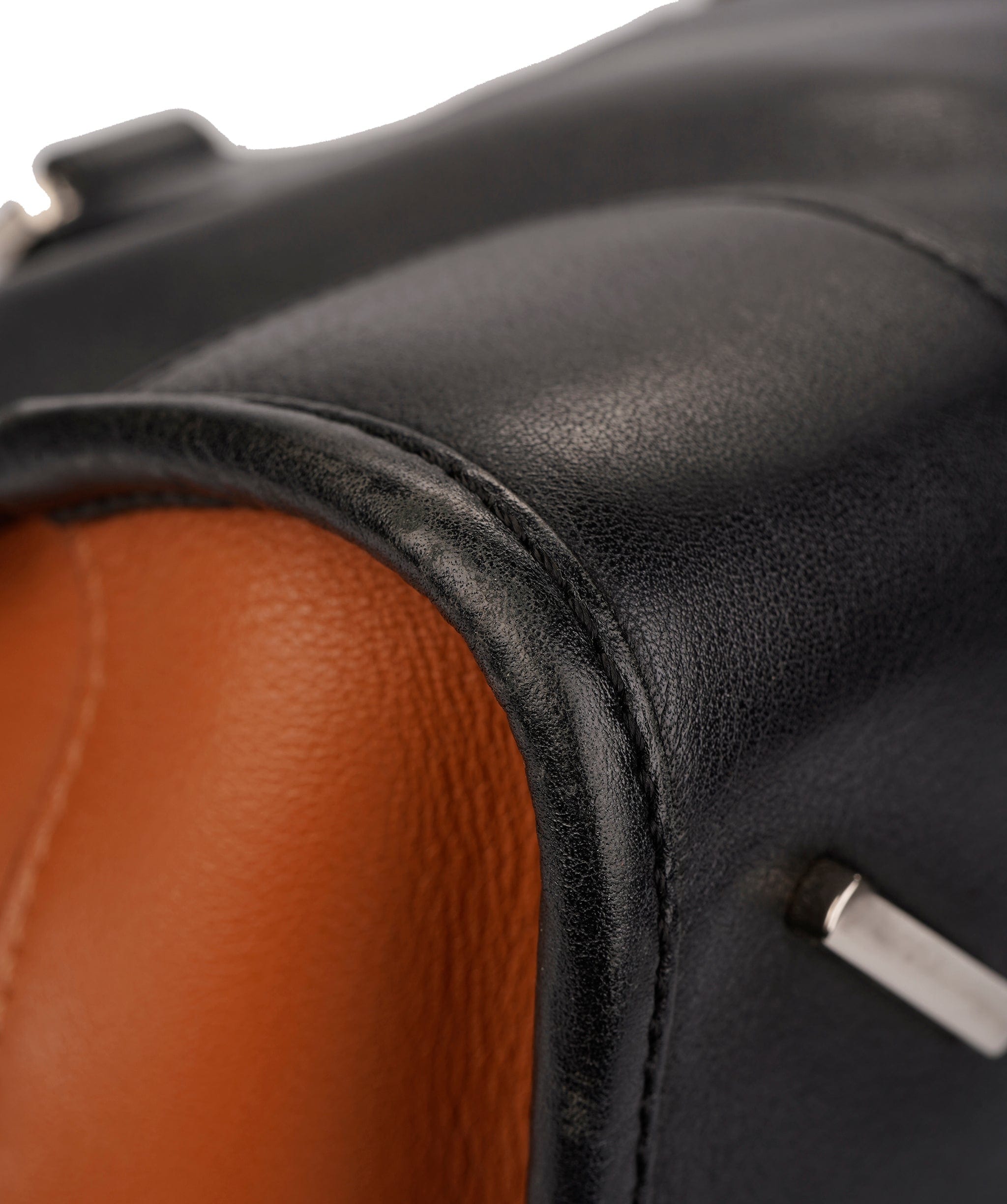 Loewe LOEWE Amazona 28 Multiplication Hand Bag Leather 2way Black Brown Auth 71072A DXBV0067