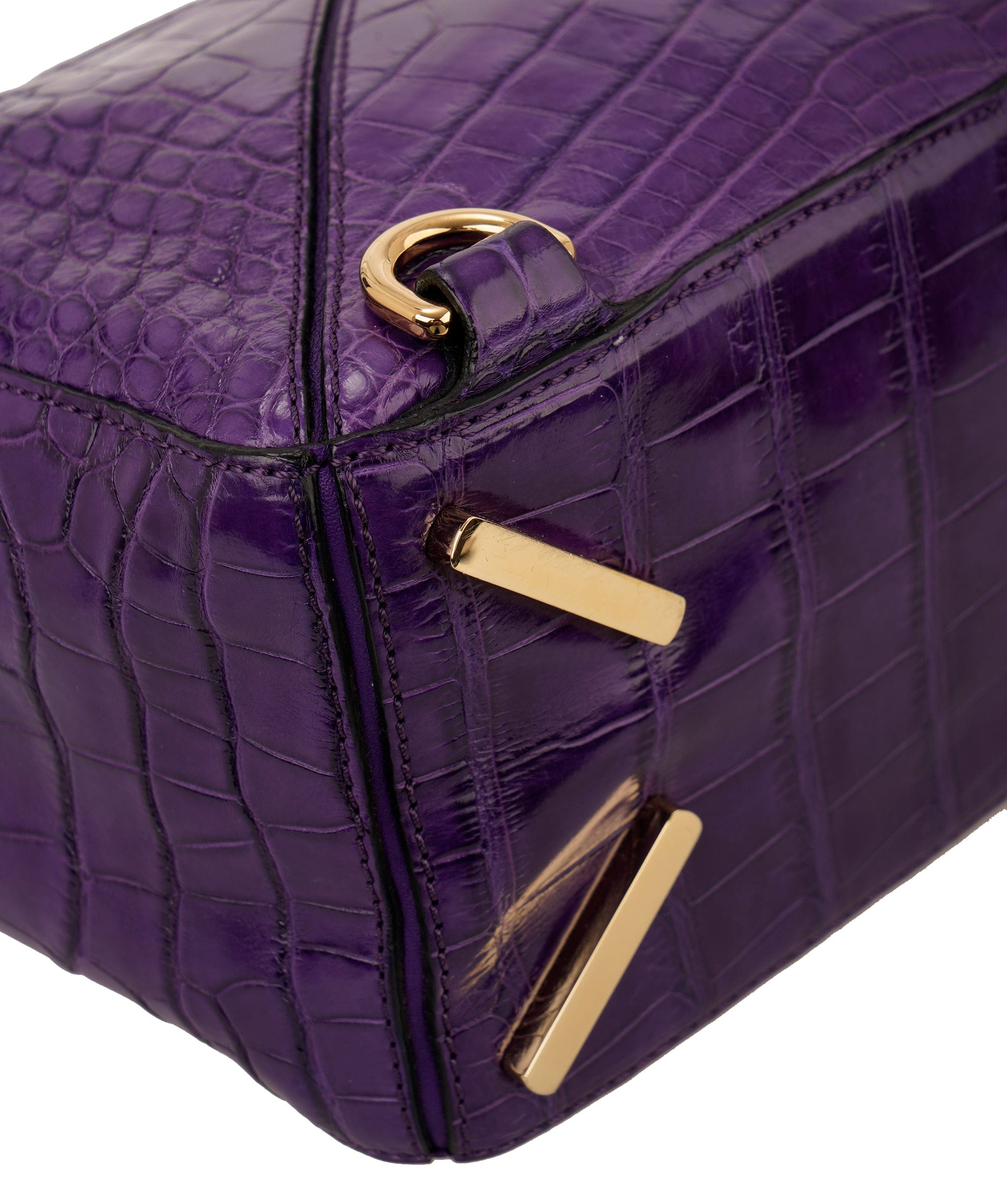 Loewe Loewe Puzzle Bag Alligator Medium with GHW ALC3918