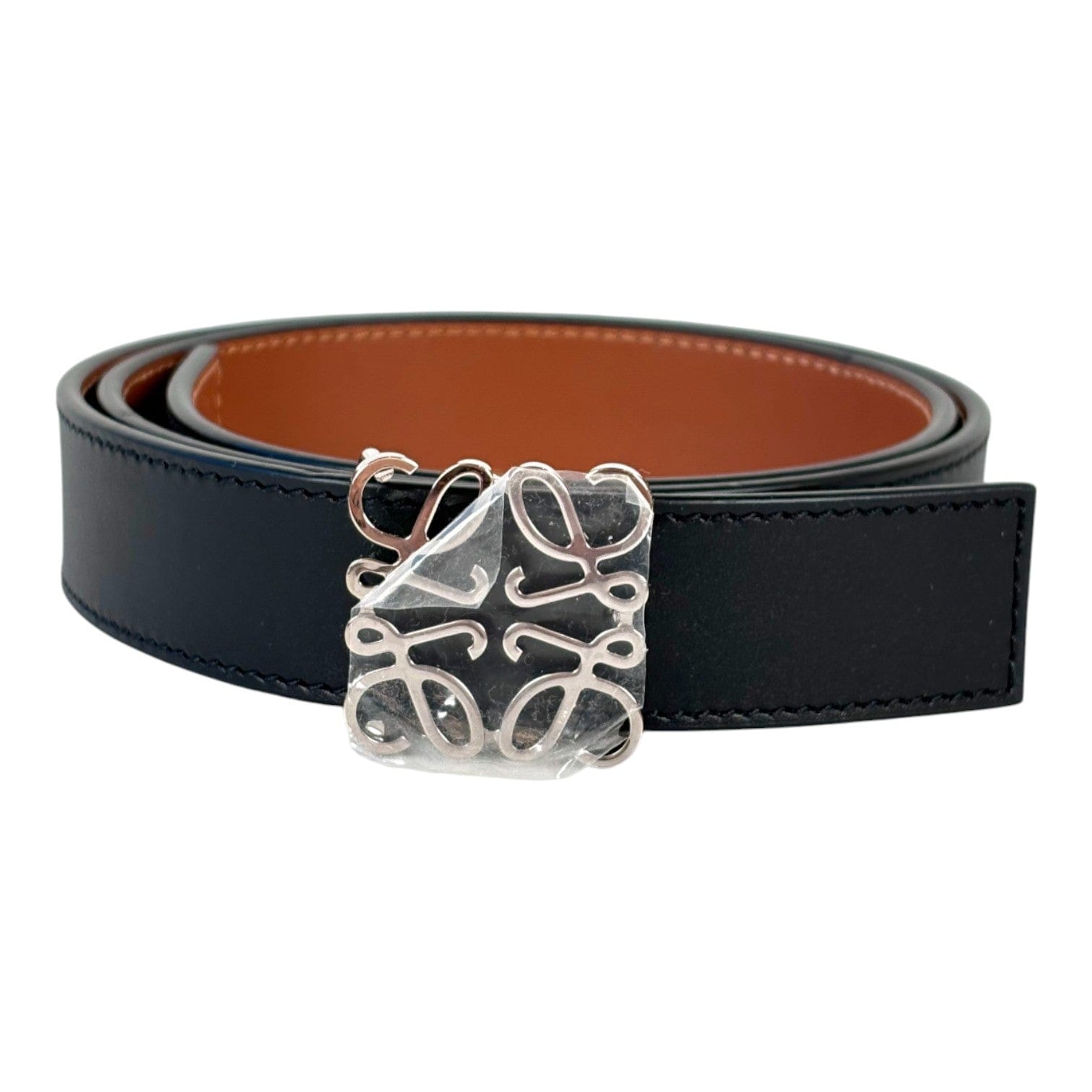 Loewe Loewe Black Leather Belt 80cm