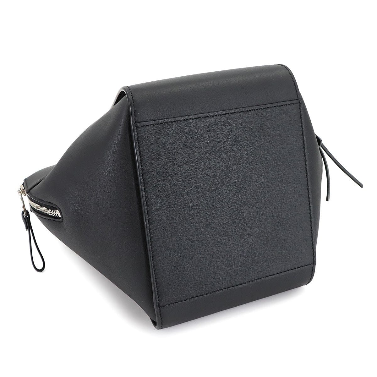 LOEWE LOEWE Compact Hammock 2way Hand Shoulder Bag Leather Black 90303724