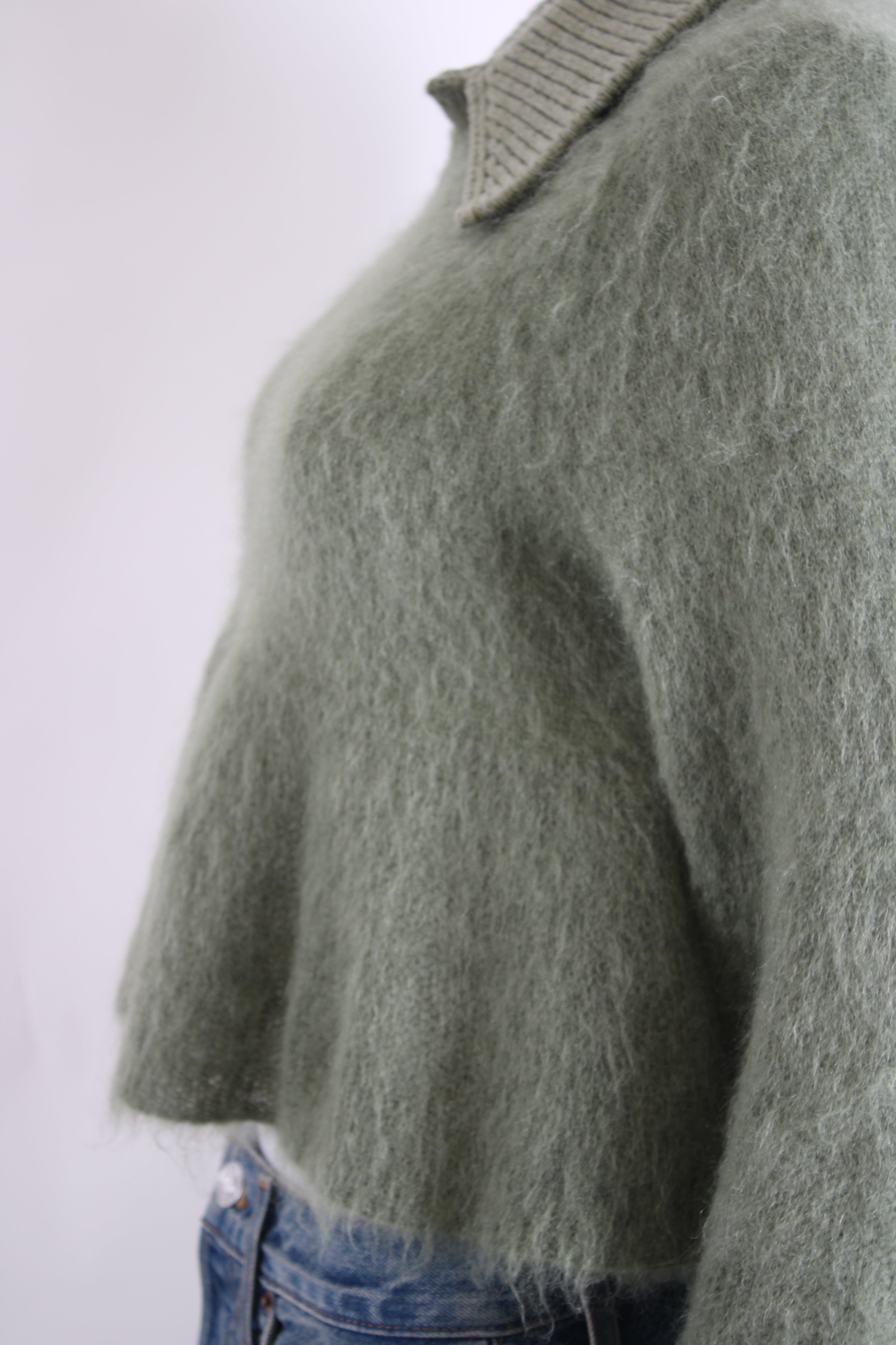 Loewe Loewe Polo Peplum Jumper Khaki S