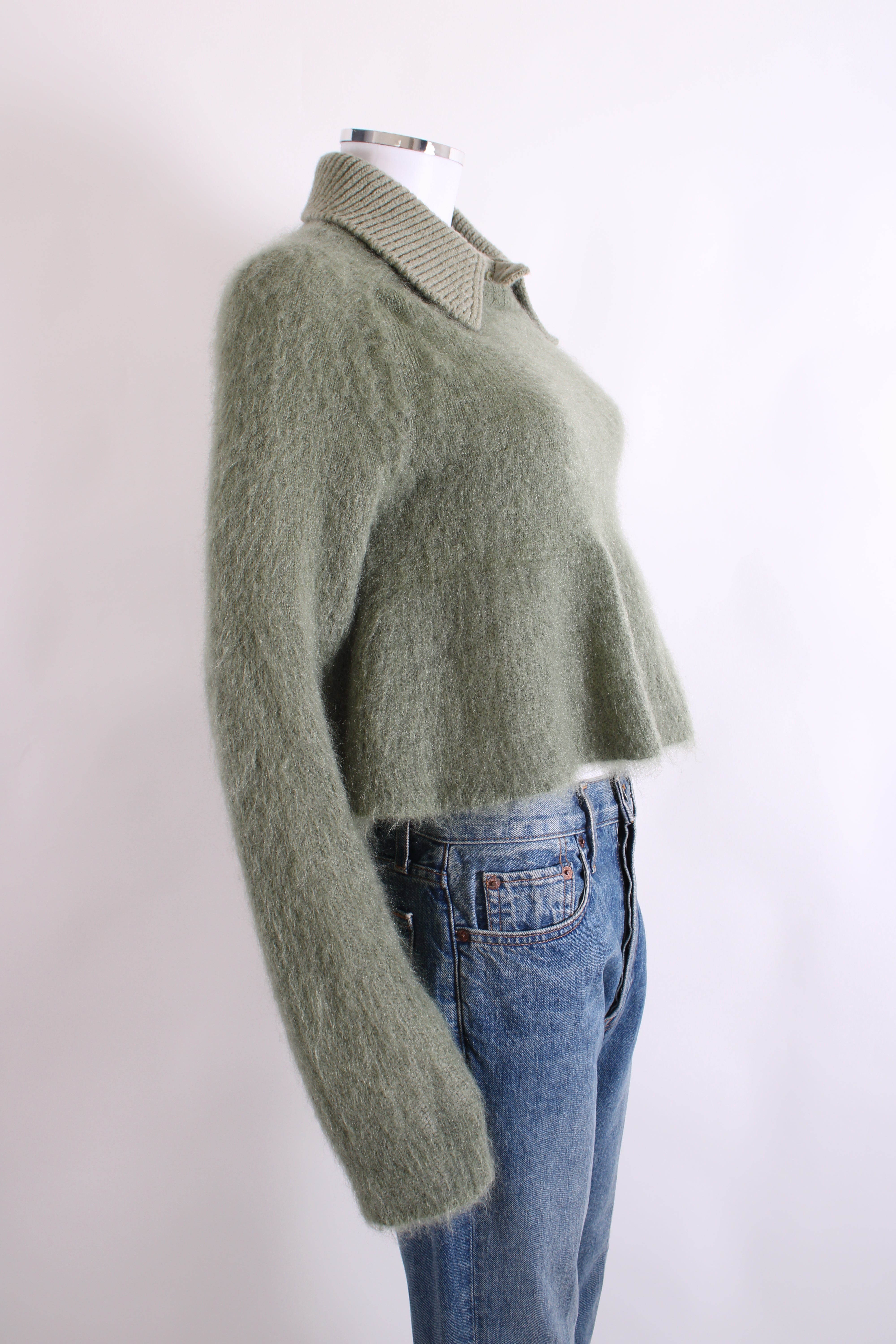 Loewe Loewe Polo Peplum Jumper Khaki S