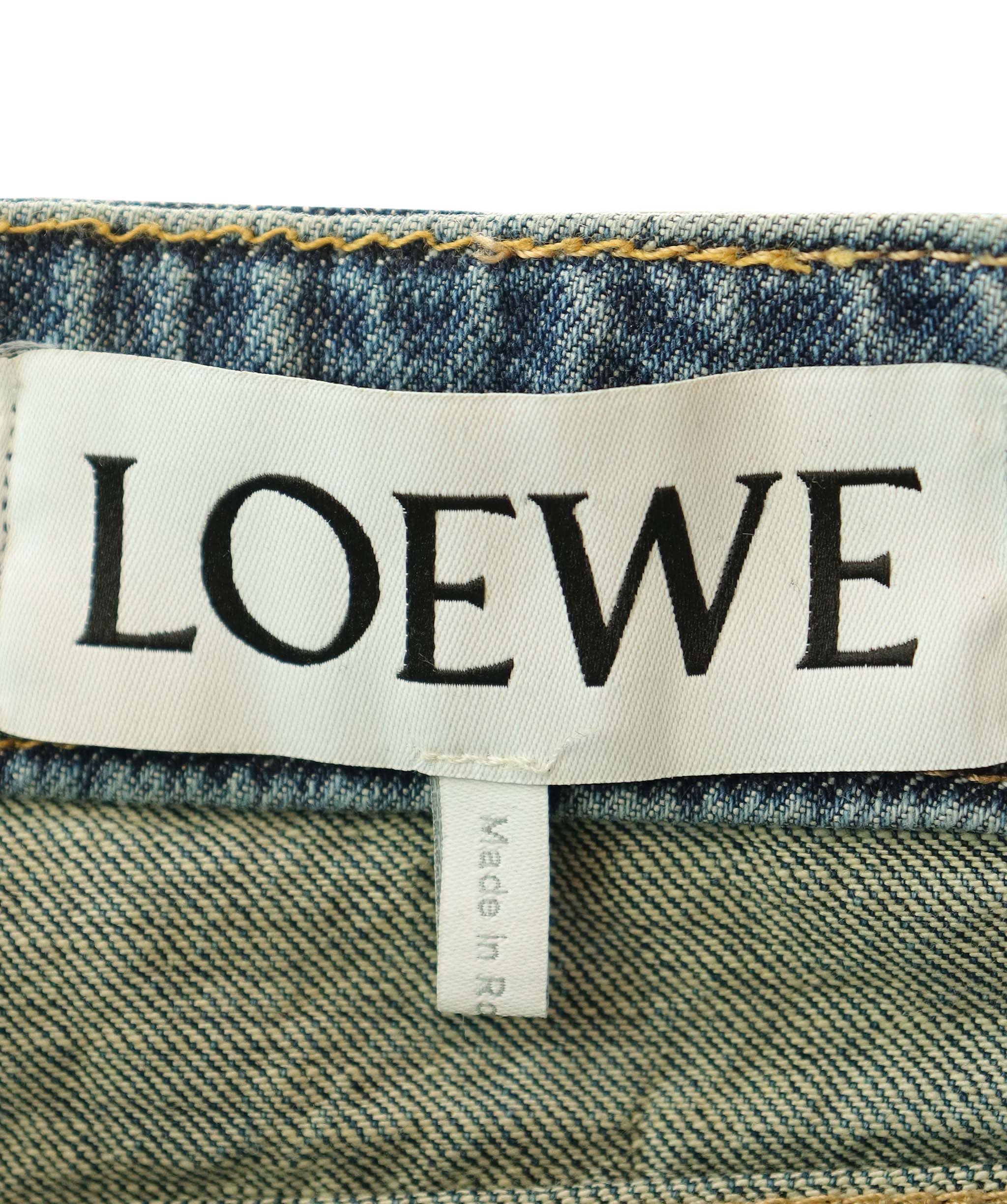 Loewe Loewe Dark Jeans Cropped Jeans ASC7007