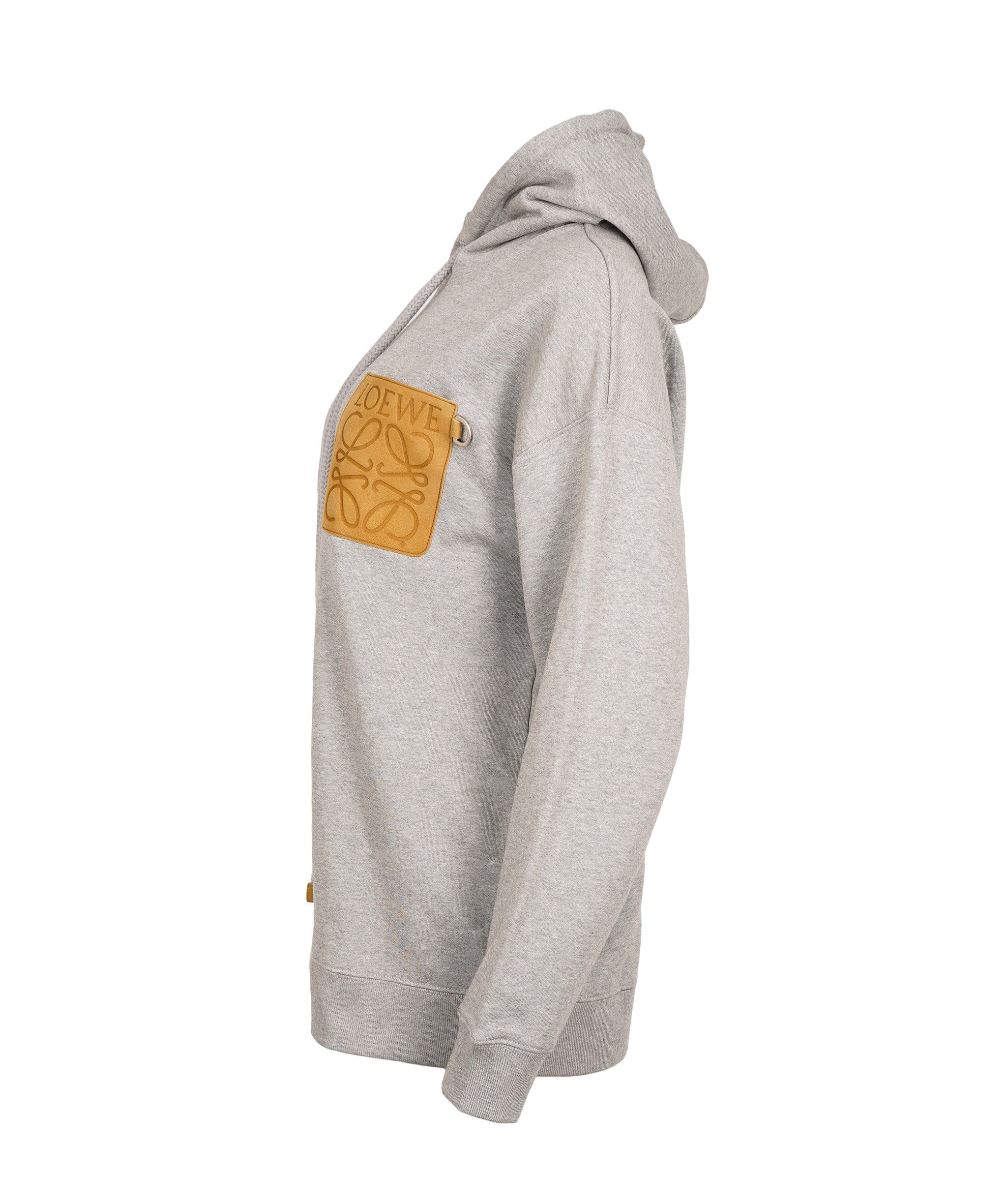 Loewe Loewe Grey Logo Patch Anagram Hoodie ALC2011