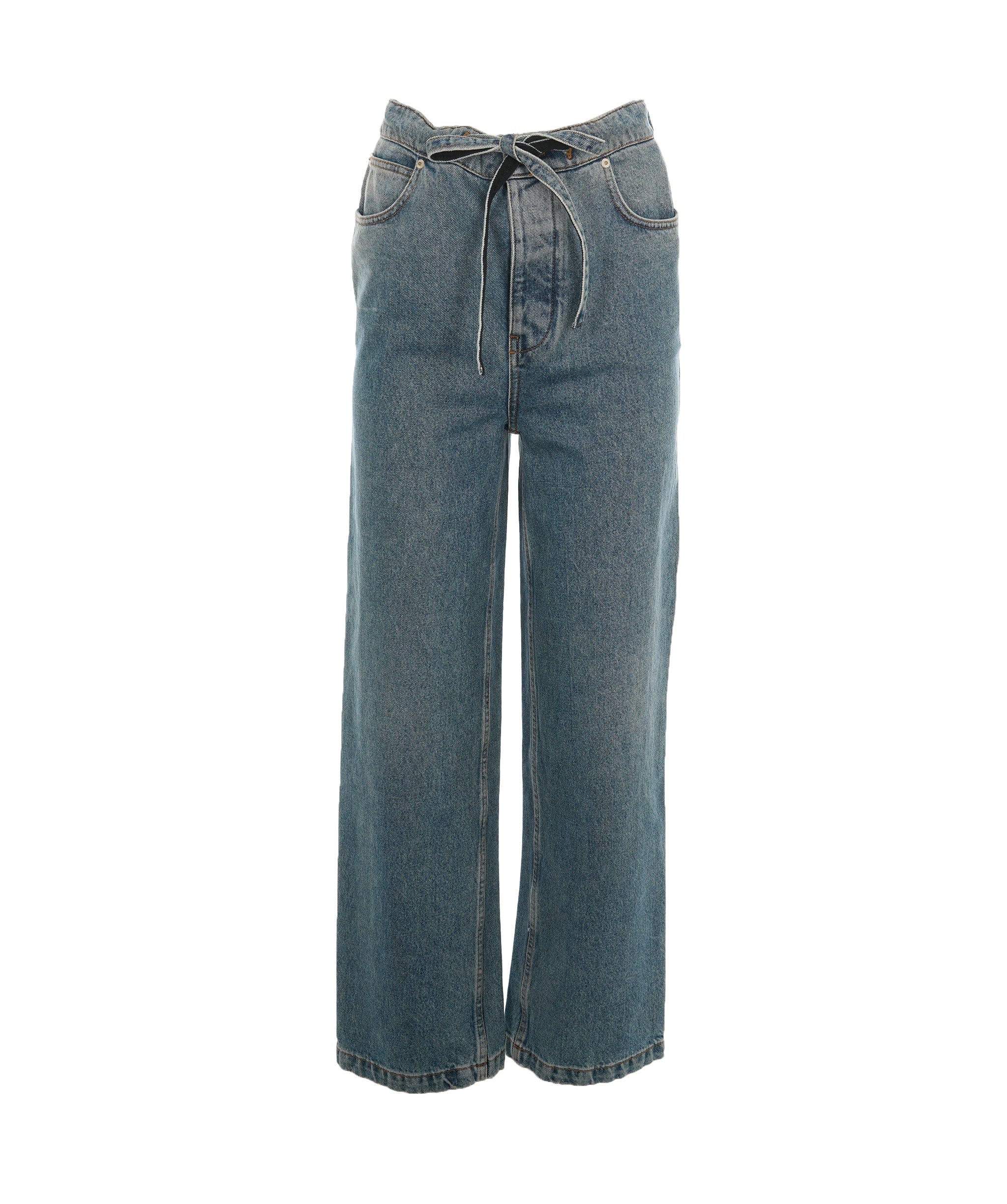 Loewe Loewe Light Blue Straight Jeans With tie waist ALL0812