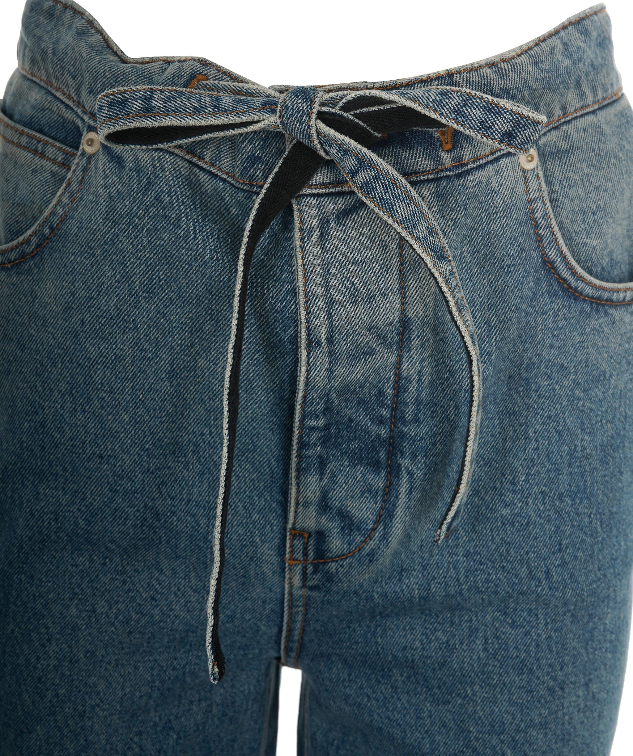 Loewe Loewe Light Blue Straight Jeans With tie waist ALL0812