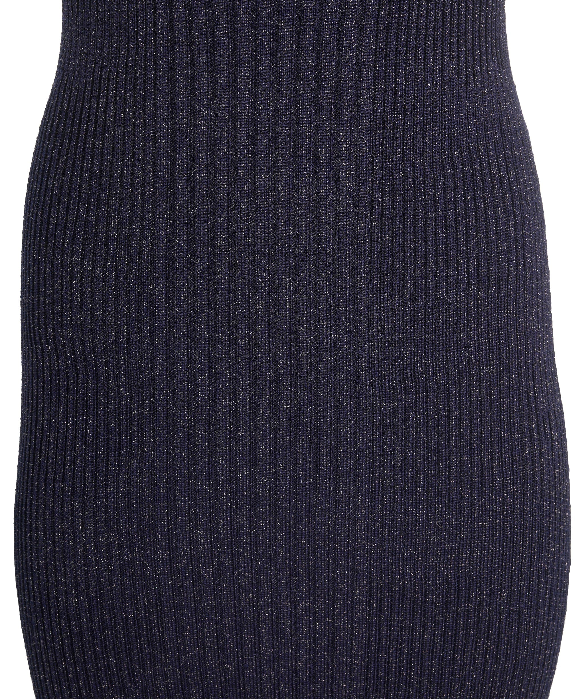 Loewe Loewe Navy Lurex Anagram Ribbed Tank Dress Large AKL0007