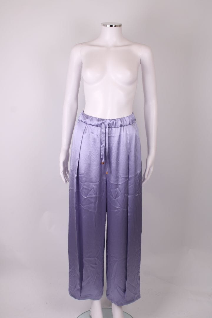 Loewe Loewe Silk satin pleated pants Lilac XS