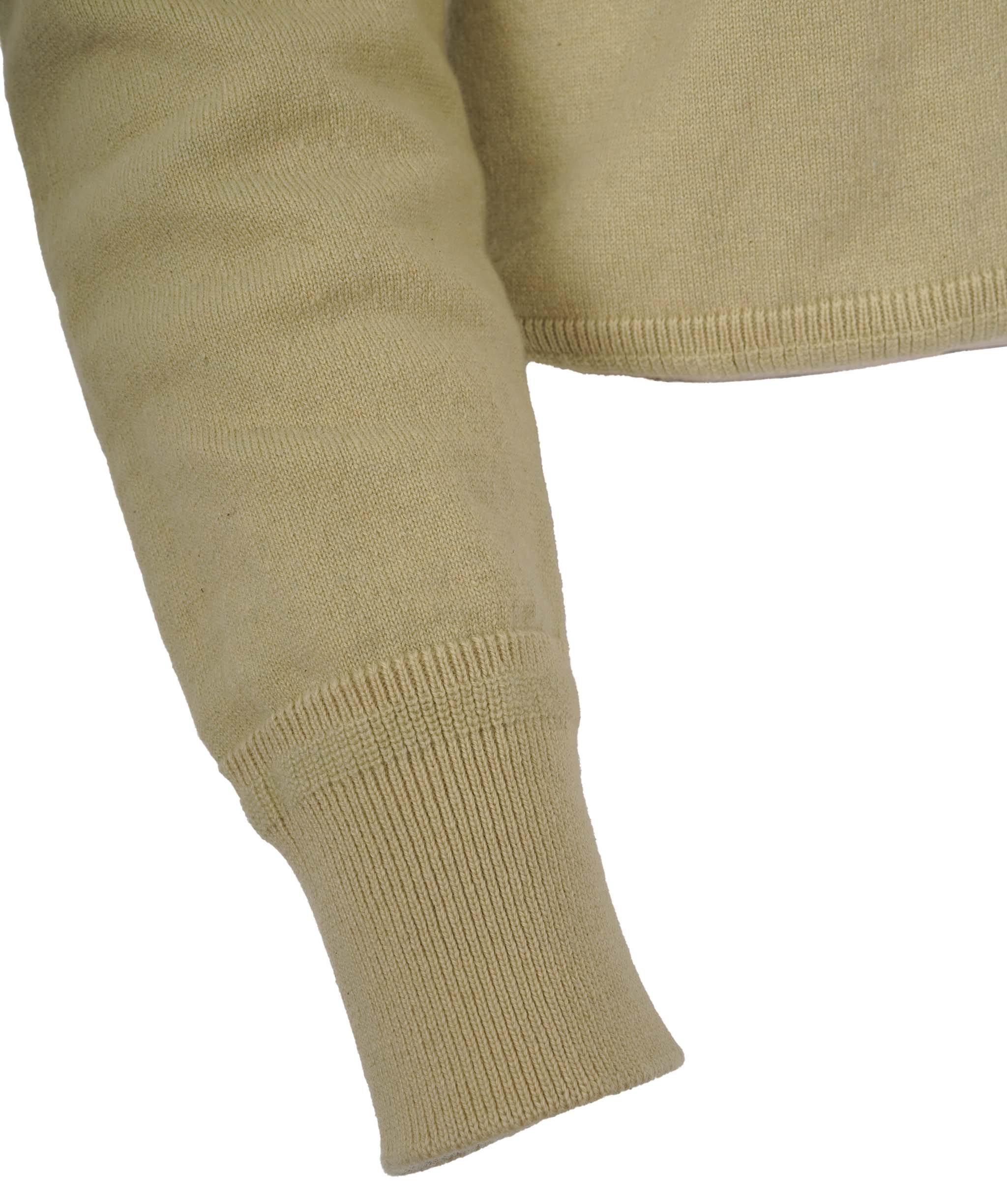 Loro Piana Loro Piana Cashmere Khaki Open Polo Size Medium AGC2171