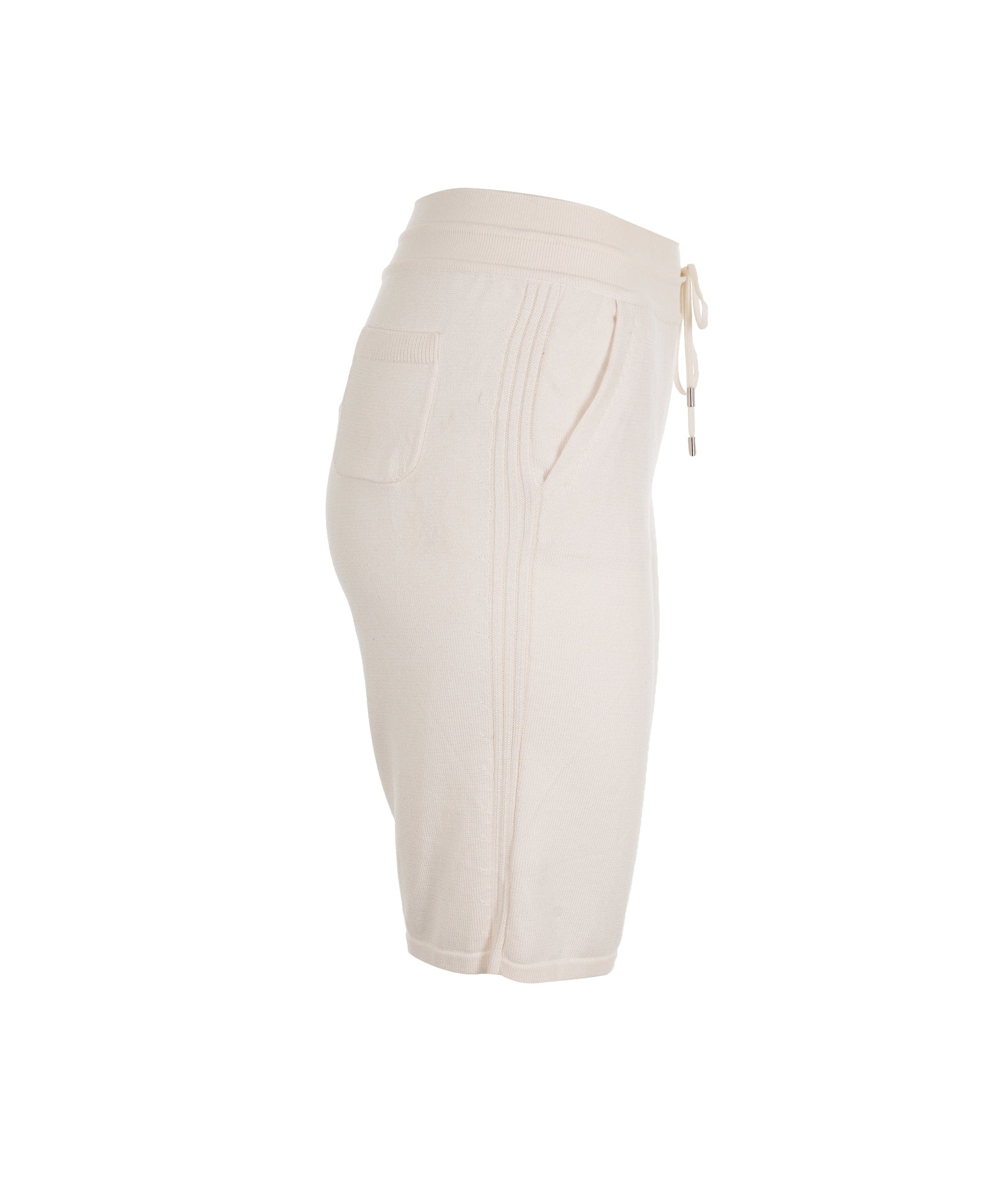 Loro Piana Loro Piana Cream Knitted Shorts Size 40 AGC2176