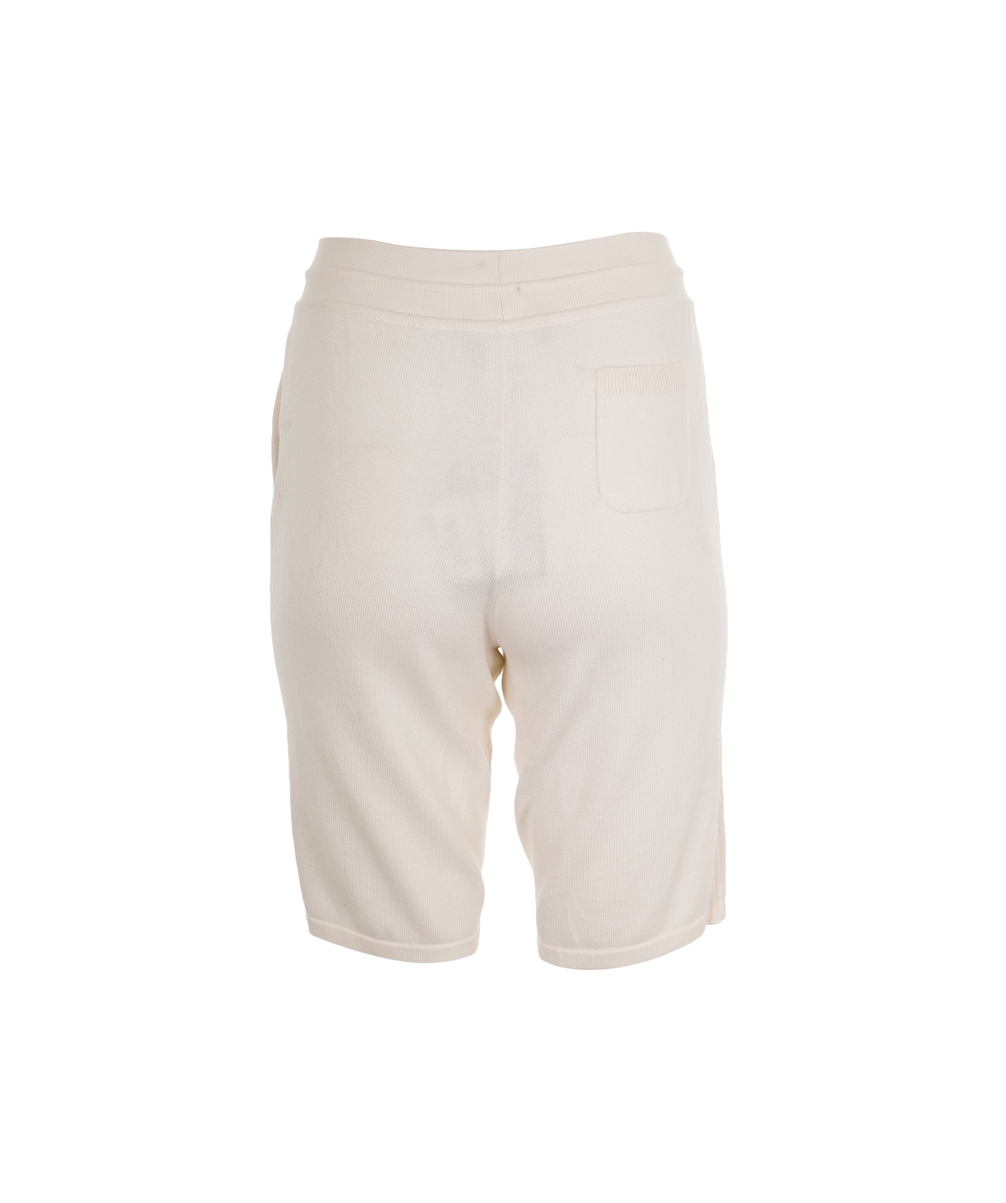 Loro Piana Loro Piana Cream Knitted Shorts Size 40 AGC2176