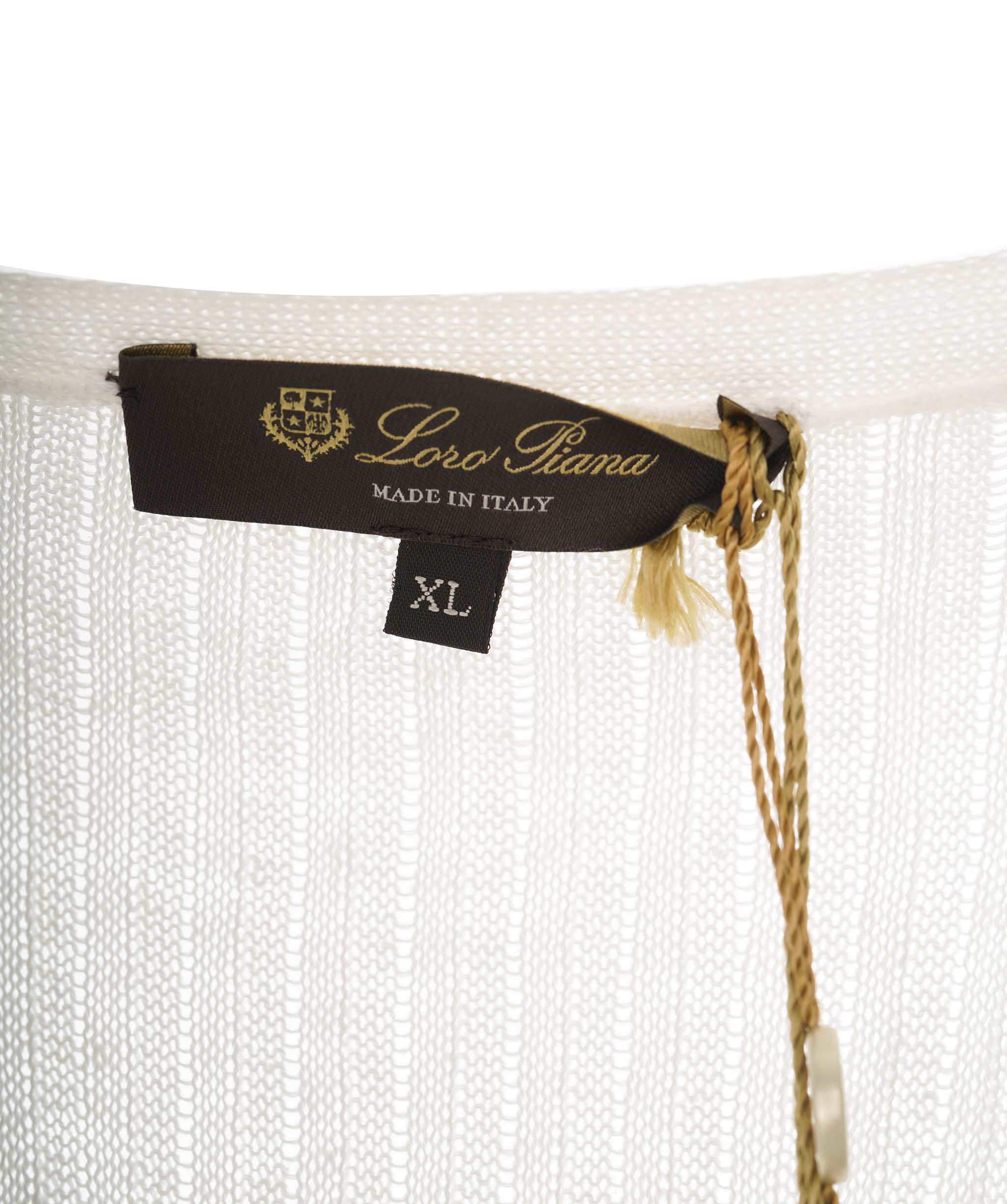 Loro Piana Loro Piana White Knit Sleeveless Cardigan Size XL AGC2177