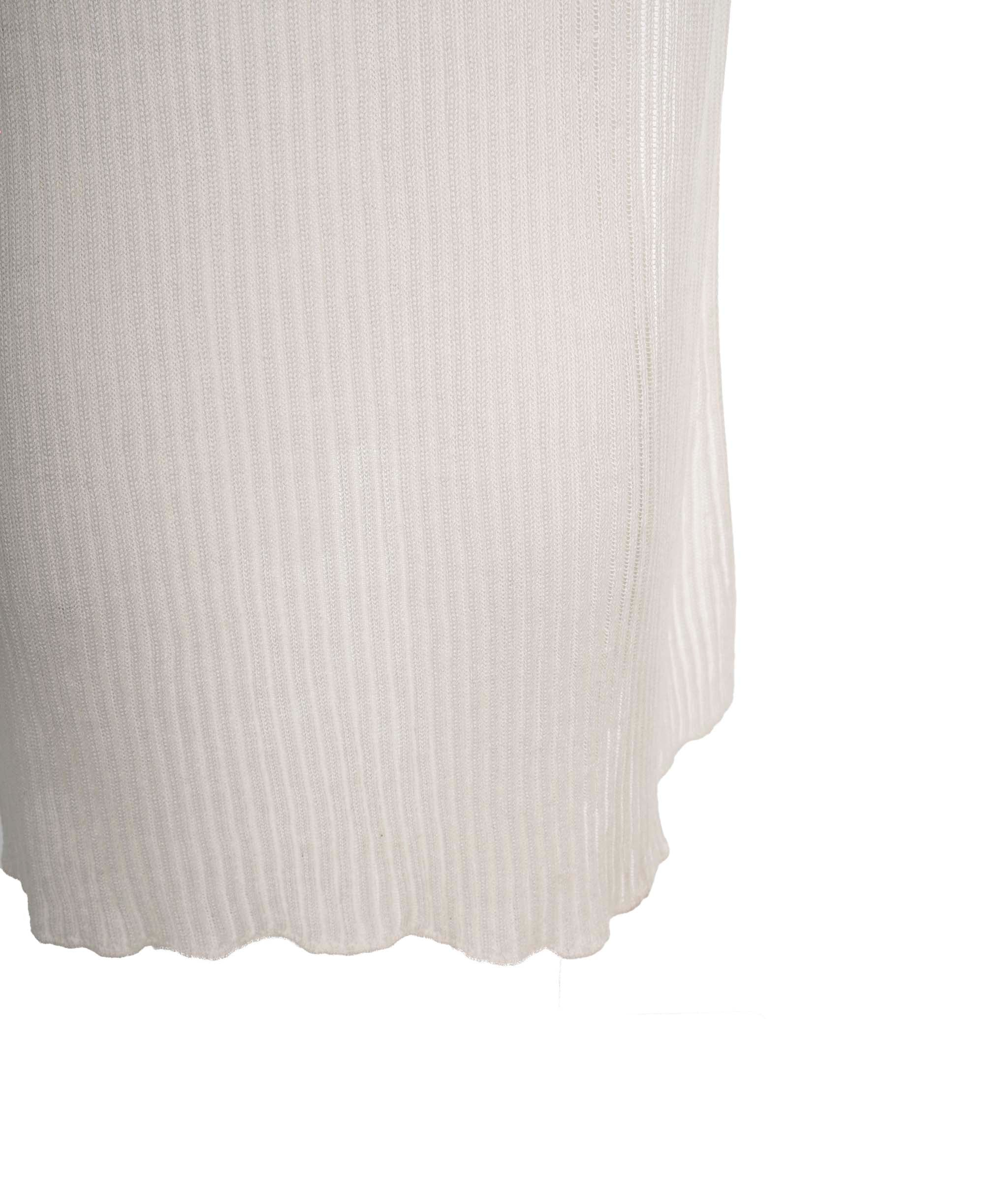 Loro Piana Loro Piana White Knit Sleeveless Cardigan Size XL AGC2177