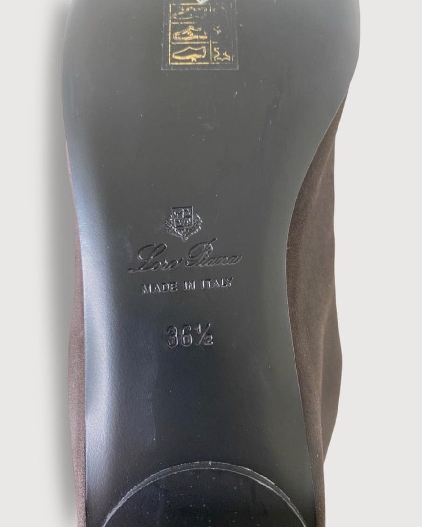 Loro Piana Loro Piana Floaty Nobuck Loafers Brown 36.5