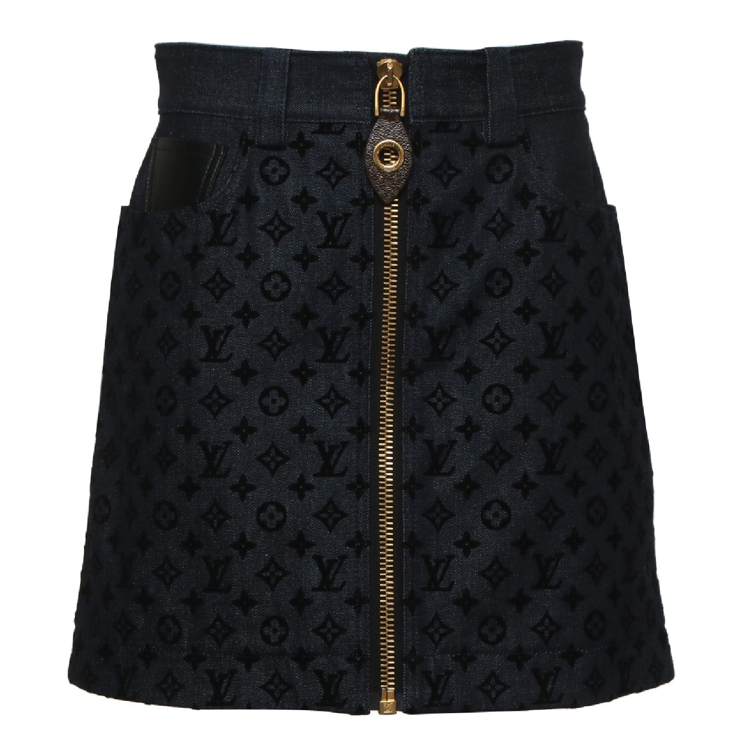 Louis Vuitton Louis Vuitton A-Line Zip-Up Mini Skirt