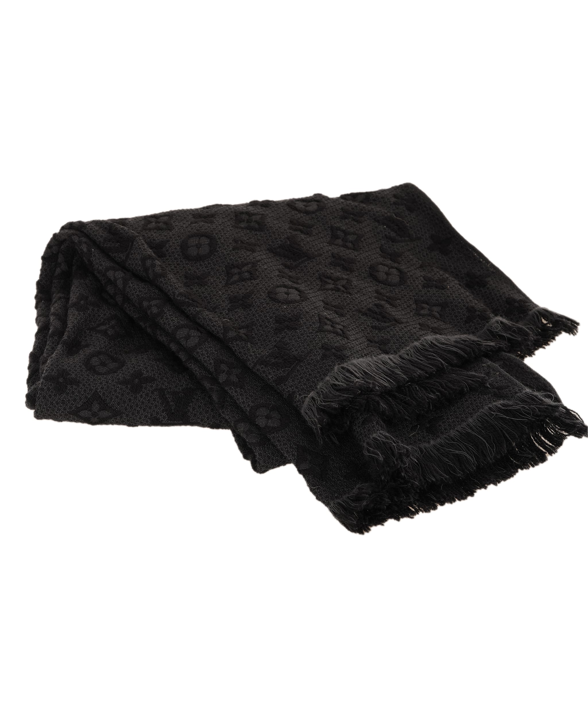 Louis Vuitton Louis Vuitton Black Scarf