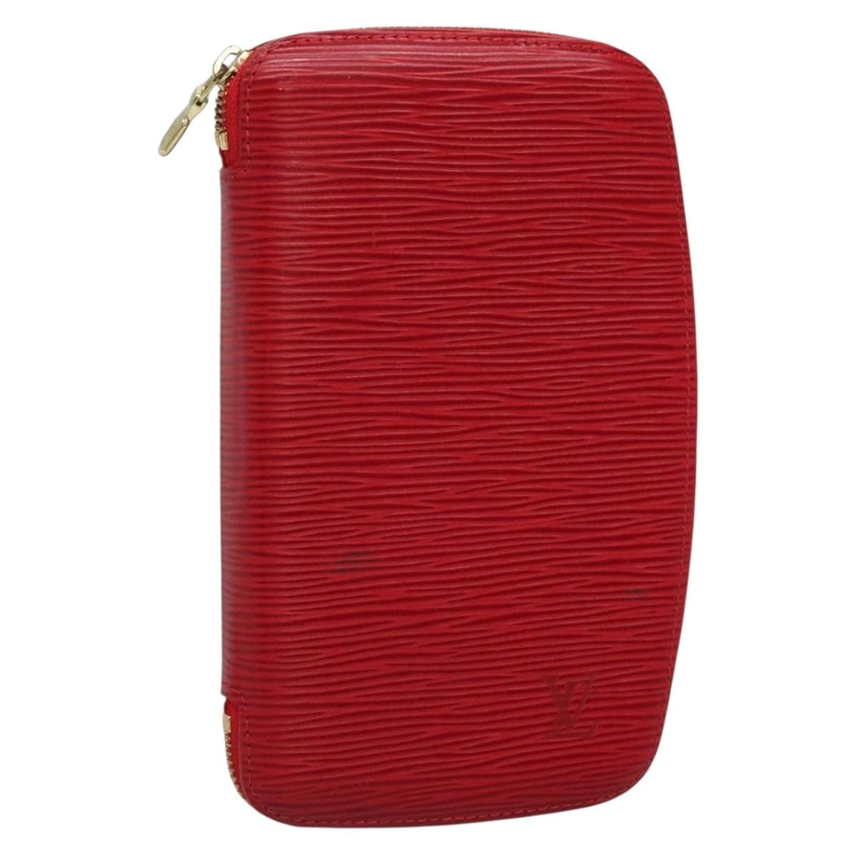 Louis Vuitton LOUIS VUITTON Epi Agenda Geod Wallet Red M63877 LV Auth 136332 136332