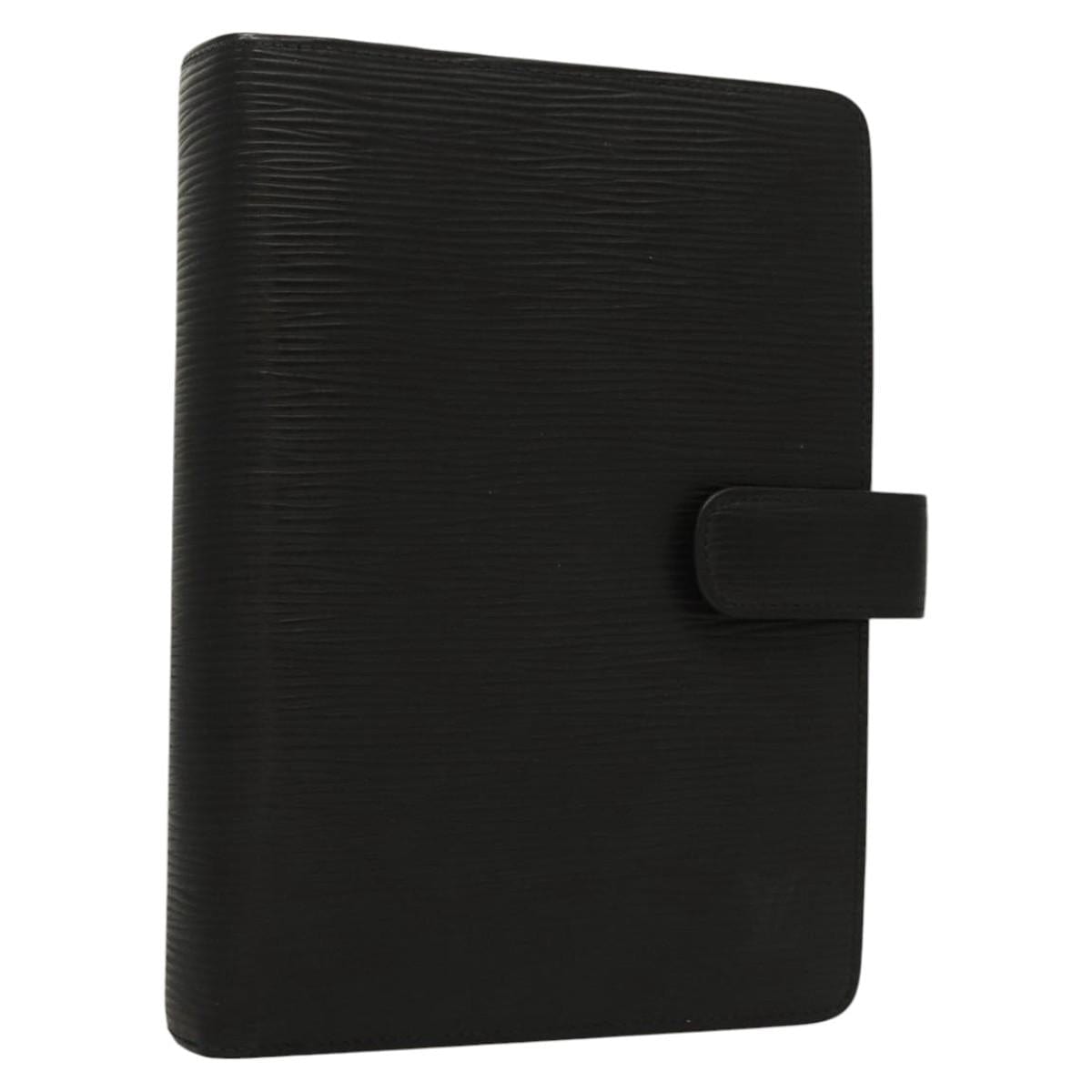 LOUIS VUITTON LOUIS VUITTON Epi Agenda MM Day Planner Cover Black R20042 LV Auth bs24082