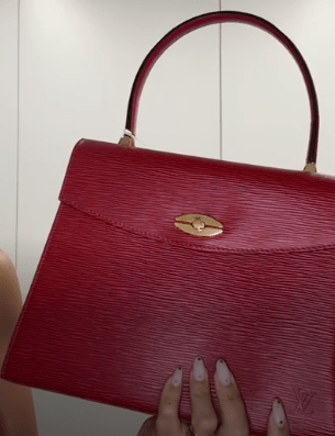 LOUIS VUITTON LOUIS VUITTON Epi Malesherbes Red M52377 Peeling B0728GXYSX
