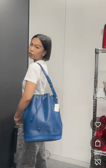 LOUIS VUITTON LOUIS VUITTON Epi Noe M44005 Epi leather Blue B09085RYNP