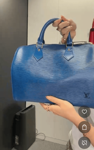 LOUIS VUITTON LOUIS VUITTON Epi Speedy 30 Blue M43005 B0722W8UC8