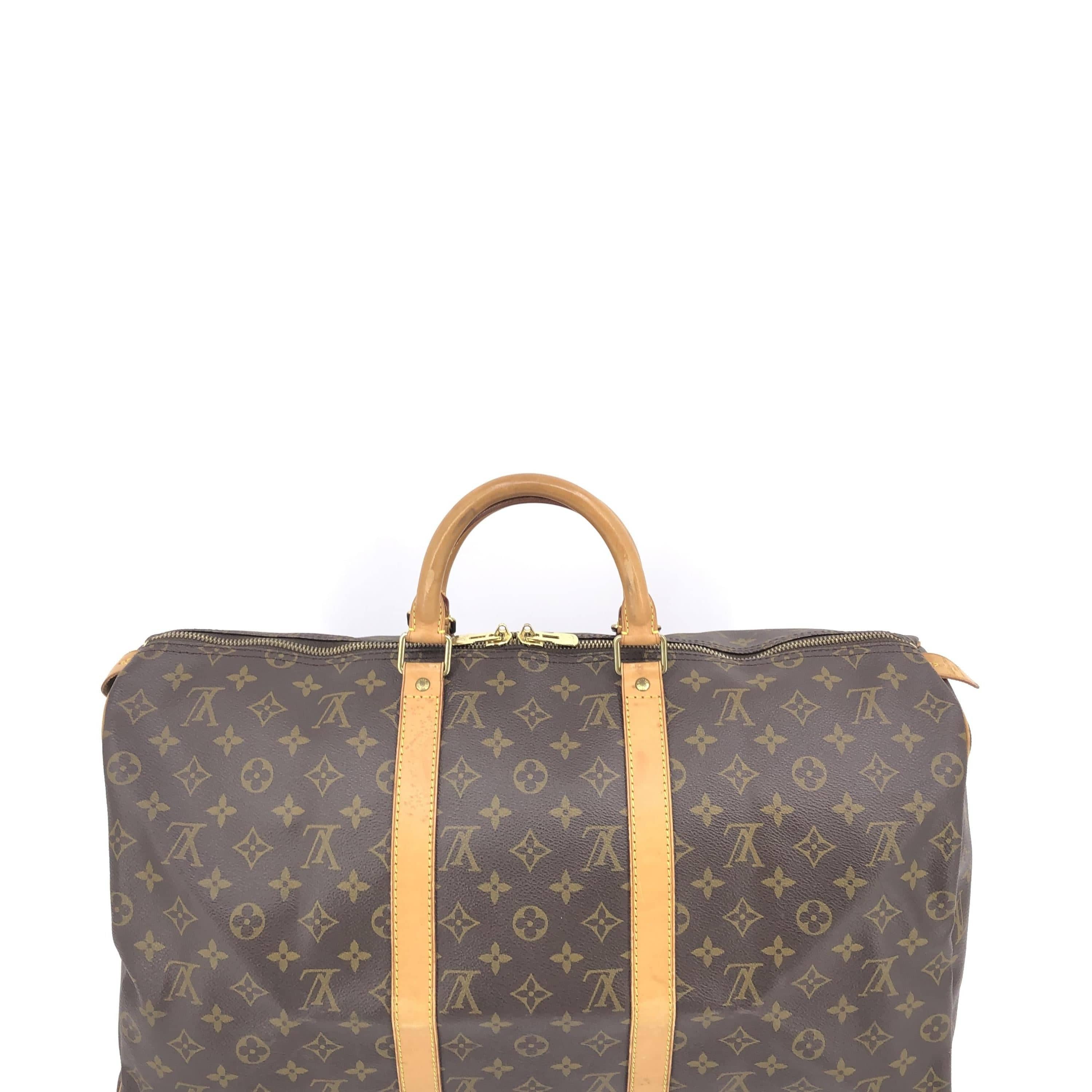 Louis Vuitton Louis Vuitton Monogram Keepall 50 Handbag C318021