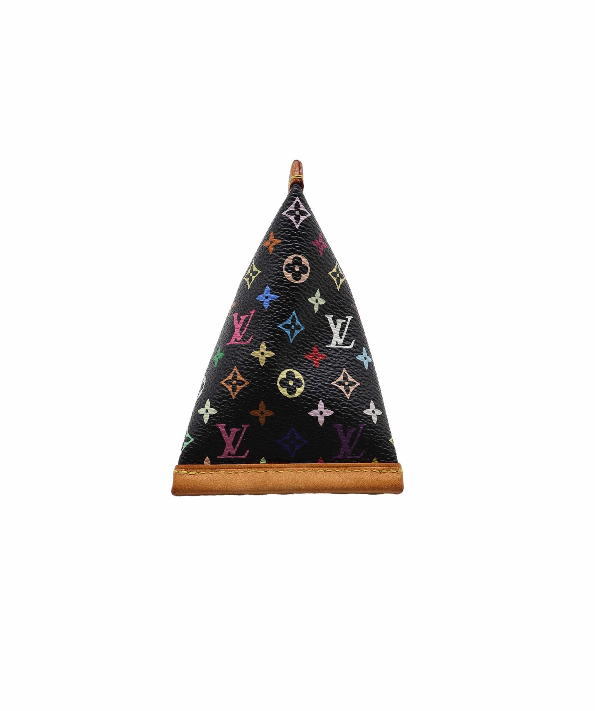 Louis Vuitton LOUIS VUITTON Monogram Multicolor Berlingo Coin Purse Black M58029 Auth 103799 DXBS3118