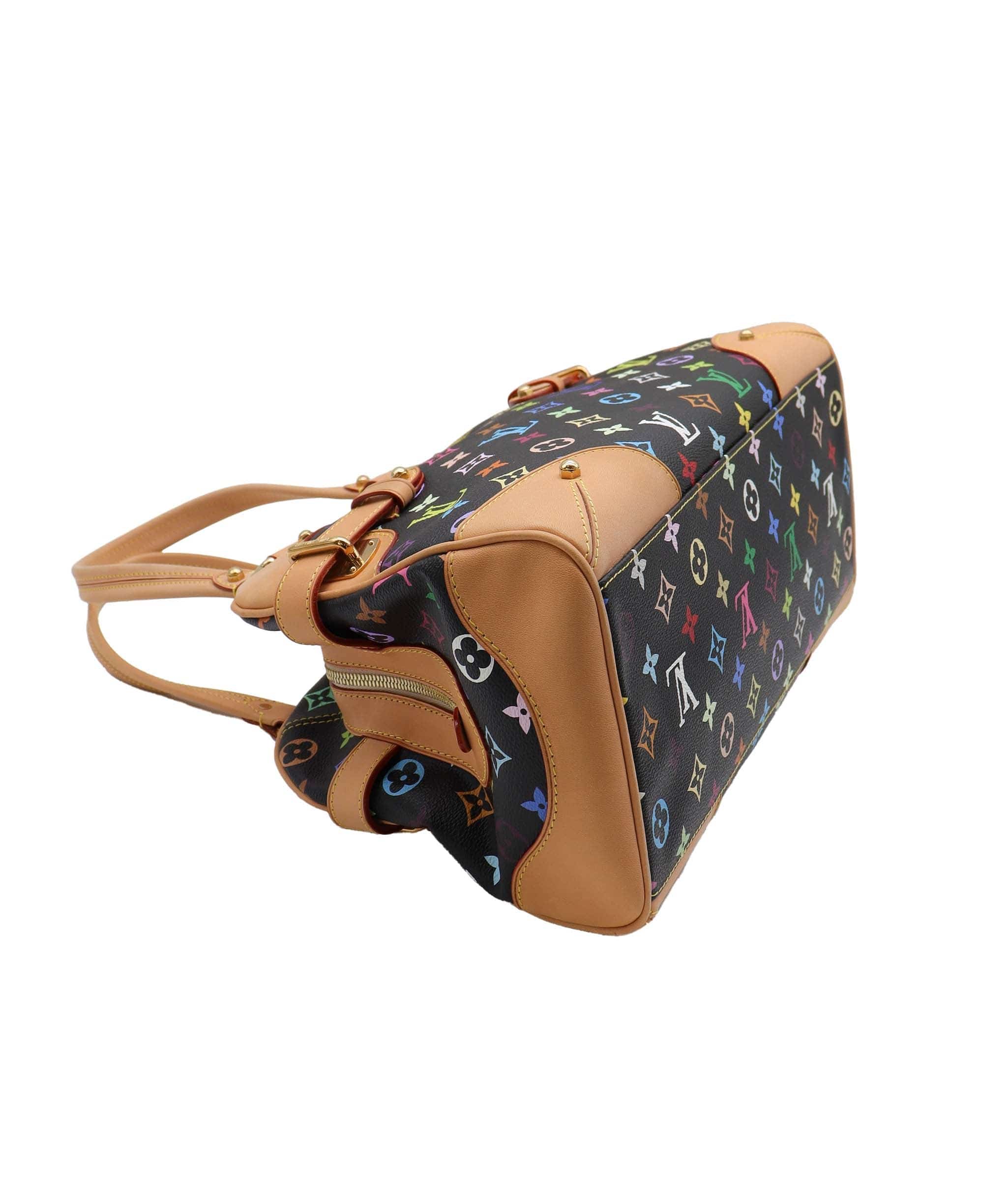 LOUIS VUITTON LOUIS VUITTON Monogram Multicolor Claudia Hand Bag Black M40194 LV Auth 28182A