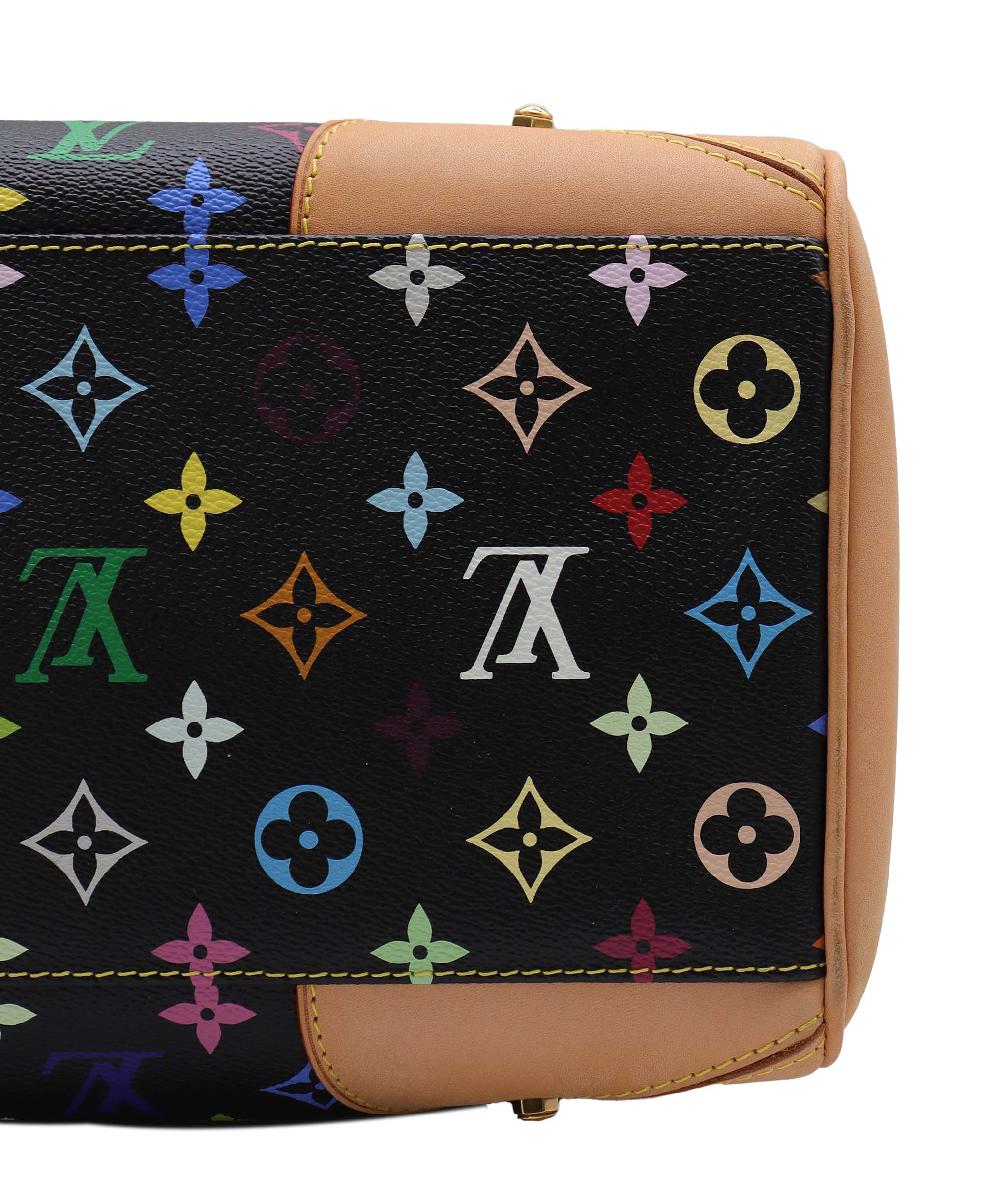 LOUIS VUITTON LOUIS VUITTON Monogram Multicolor Claudia Hand Bag Black M40194 LV Auth 28182A